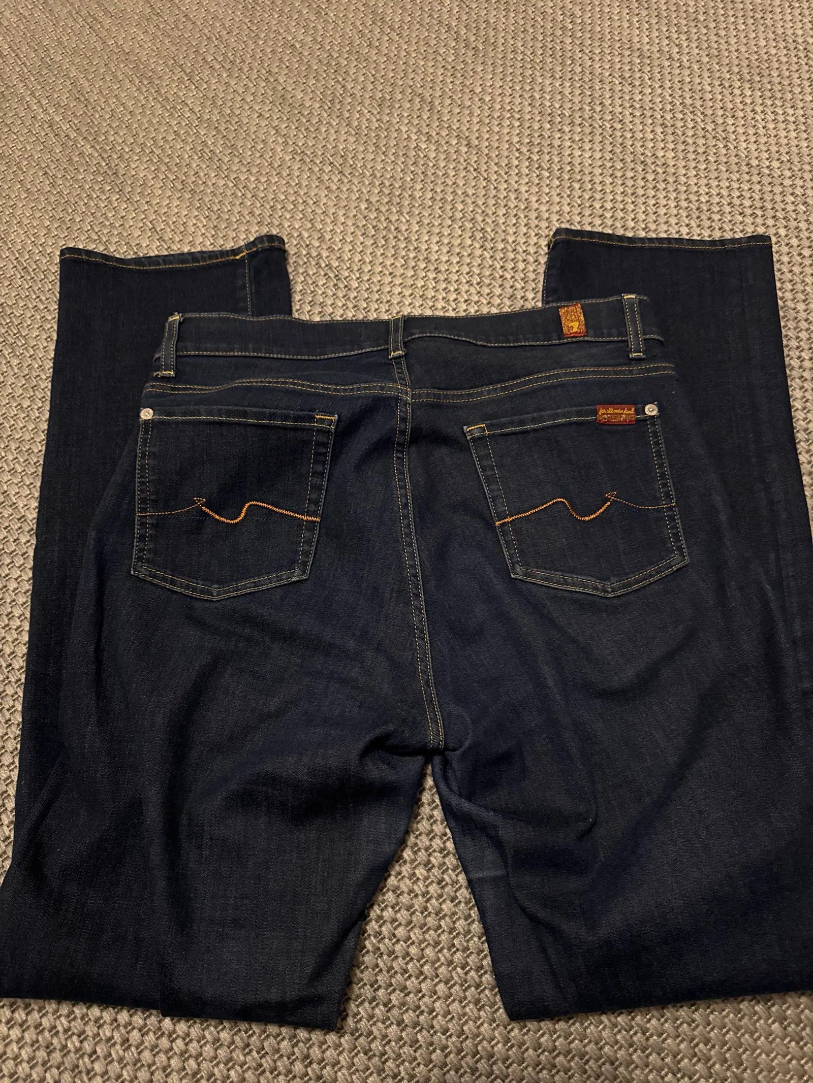 7 For All Mankind 7 For All Mankind The straight bair clean rinse Jeans Size 30" / US 8 / IT 44 - 4 Thumbnail