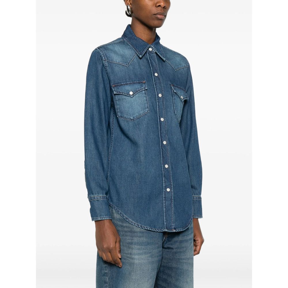 A.P.C. A.p.c. BLUE Tops - Shirts Size M / US 6-8 / IT 42-44 - 2 Thumbnail