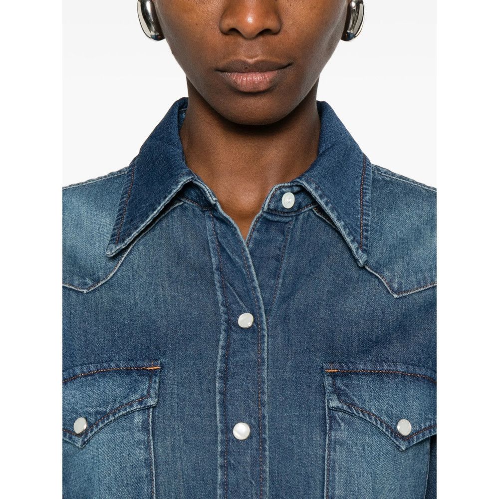 A.P.C. A.p.c. BLUE Tops - Shirts Size M / US 6-8 / IT 42-44 - 3 Thumbnail