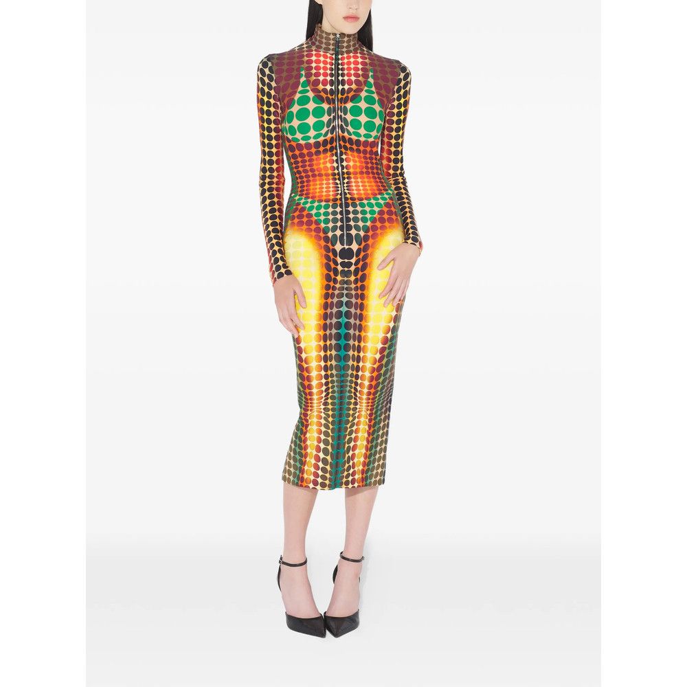 Jean Paul Gaultier Jean Paul Gaultier YELLOW Dresses - Day Dresses Size S / US 4 / IT 40 - 4 Thumbnail