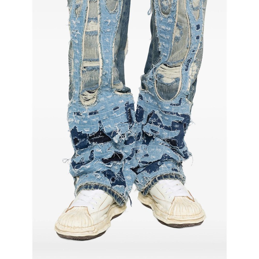 Who Decides War Who Decides War BLUE Denim - Regular & Straight-Leg Jeans Size US 30 / EU 46 - 3 Thumbnail