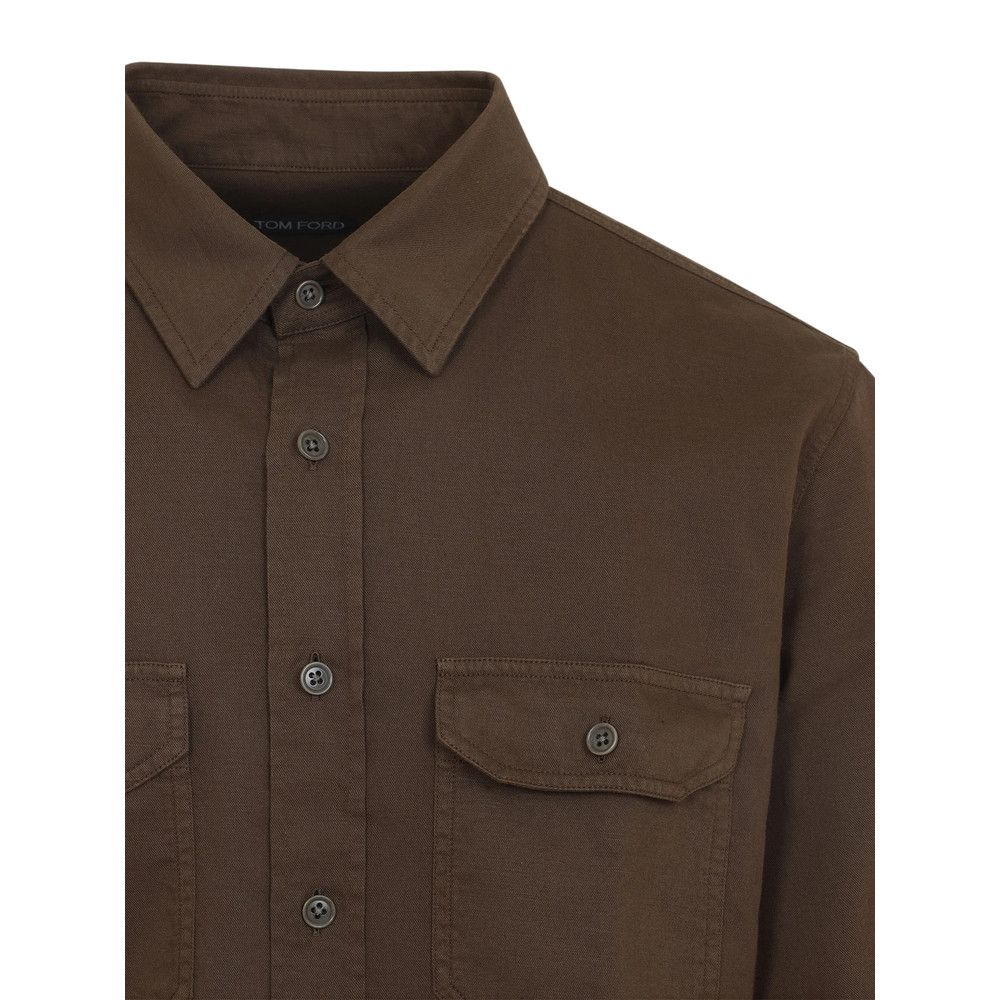 Tom Ford Tom Ford BROWN Shirts Size US L / EU 52-54 / 3 - 2 Thumbnail