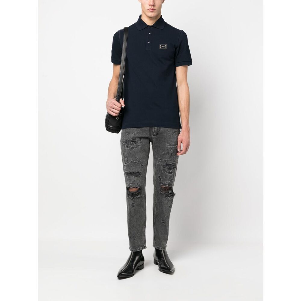 Dolce & Gabbana Dolce & Gabbana BLUE Polo Shirts Size US S / EU 44-46 / 1 - 4 Thumbnail