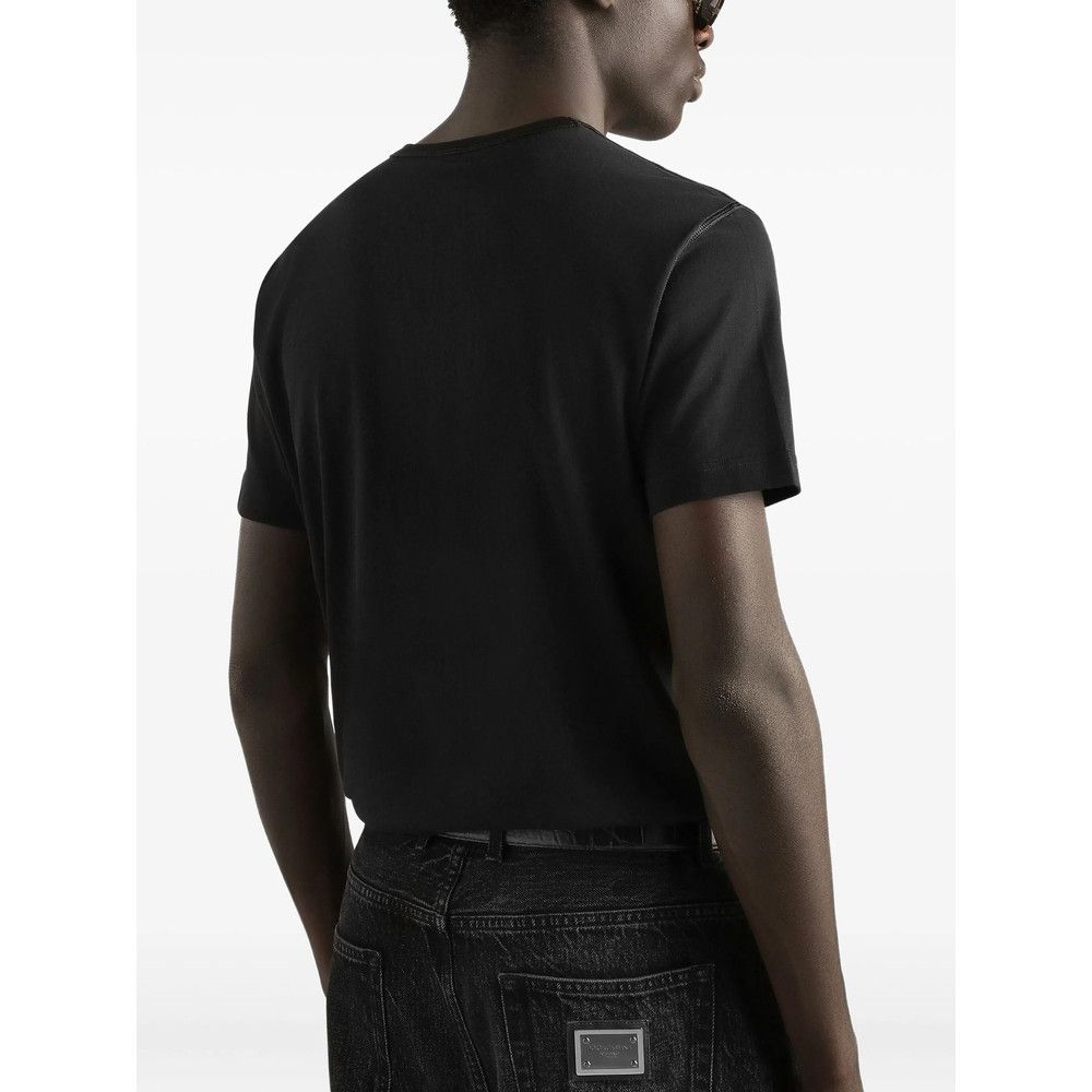 Dolce & Gabbana Dolce & Gabbana BLACK T-Shirts & Vests - T-Shirts Size US XL / EU 56 / 4 - 4 Thumbnail