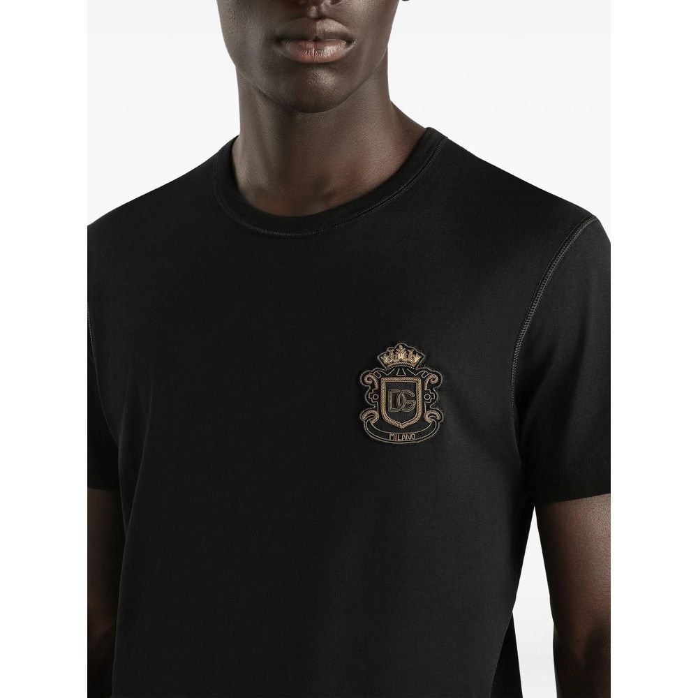 Dolce & Gabbana Dolce & Gabbana BLACK T-Shirts & Vests - T-Shirts Size US XL / EU 56 / 4 - 3 Thumbnail