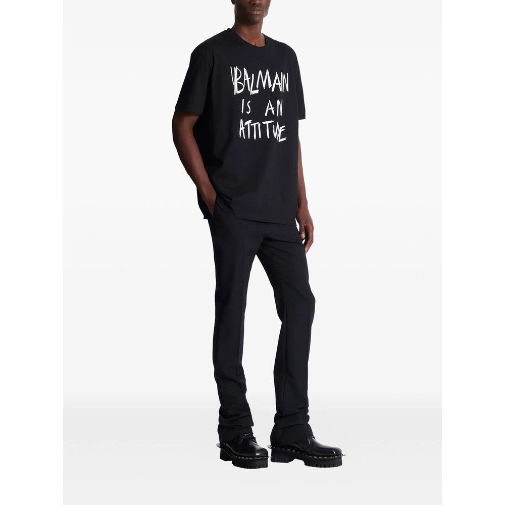 Balmain Balmain BLACK T-Shirts & Vests - T-Shirts Size US M / EU 48-50 / 2 - 3 Thumbnail