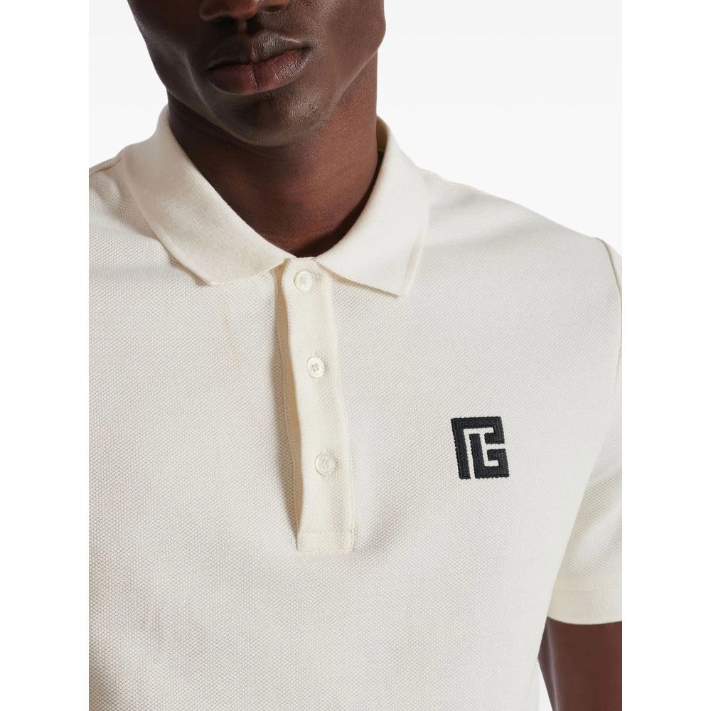 Balmain Balmain WHITE Polo Shirts Size US S / EU 44-46 / 1 - 2 Thumbnail