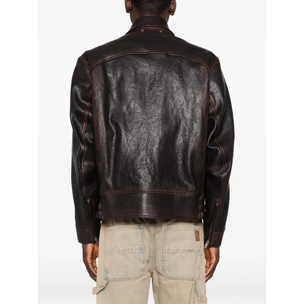Golden Goose Golden Goose BROWN Jackets - Leather Jackets Size US L / EU 52-54 / 3 - 4 Thumbnail