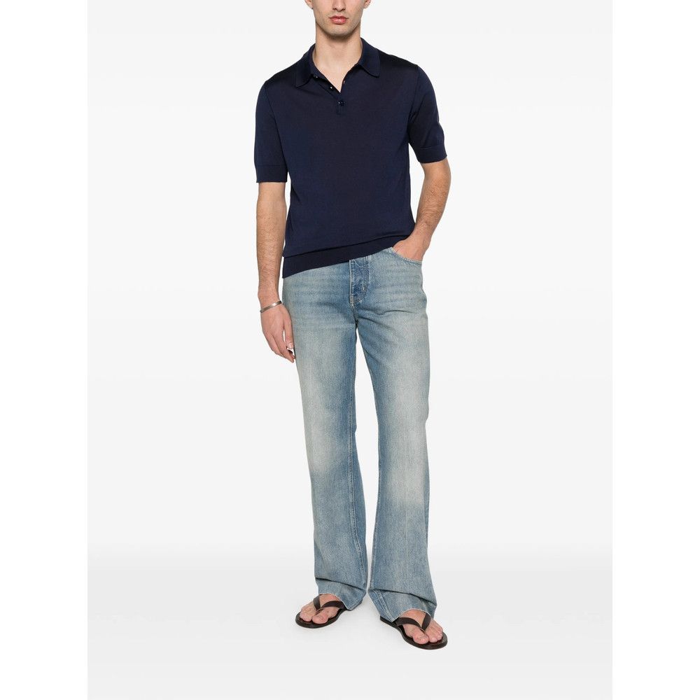 Dolce & Gabbana Dolce & Gabbana BLUE Polo Shirts Size US XL / EU 56 / 4 - 2 Thumbnail