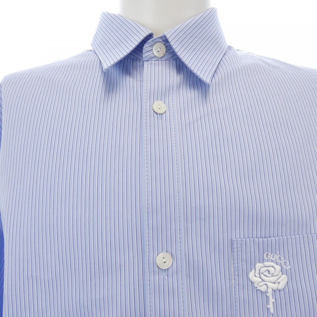 Gucci Gucci Gucci Shirt Shirt Cotton Dress Shirt 814552 Z7AHG DUTY FREE for USA Size ONE SIZE - 5 Thumbnail