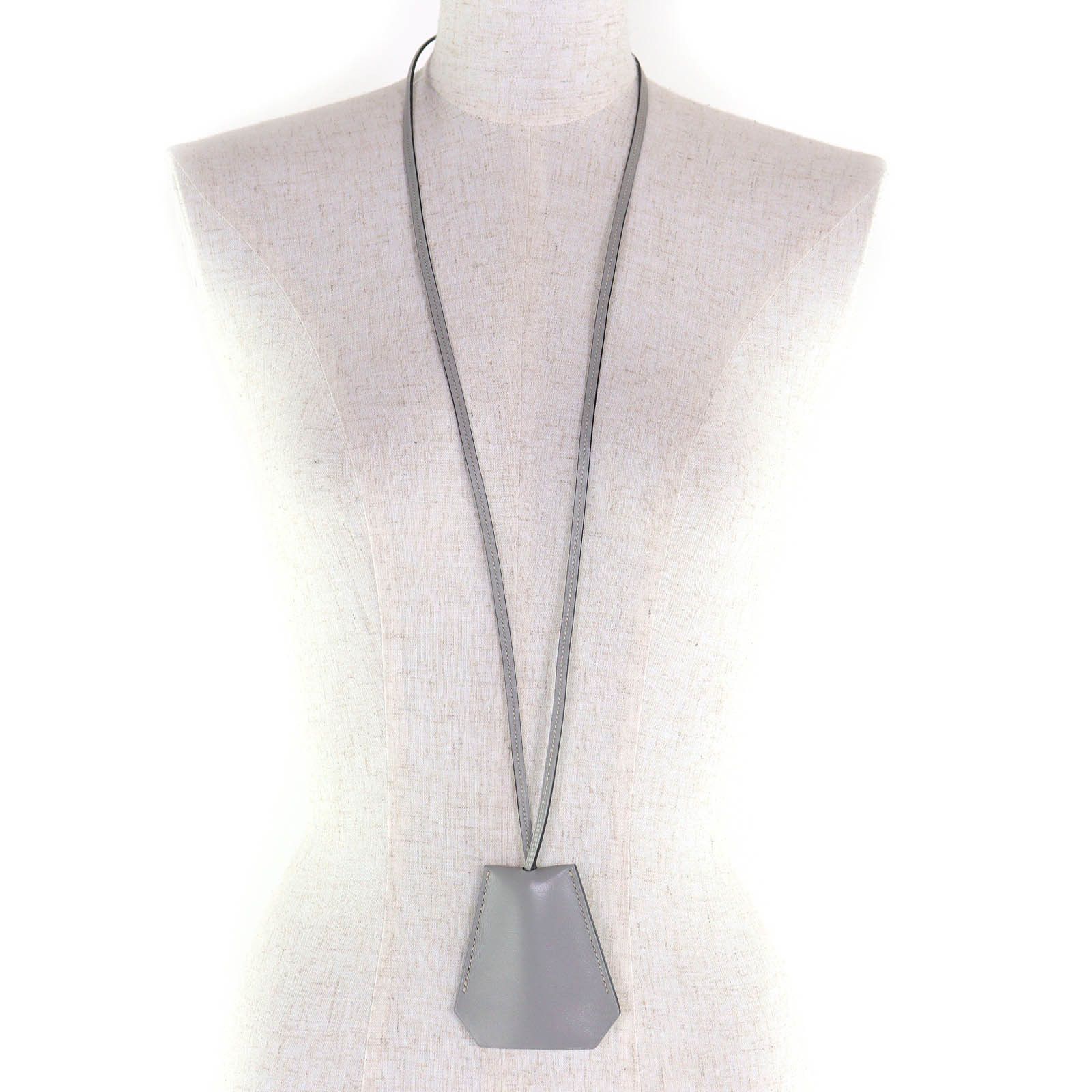 Hermes Hermes Hermès Clochette Leather Necklace Pendant Leather Necklace Stamp C (1999) DUTY FREE for USA Size ONE SIZE - 6 Thumbnail