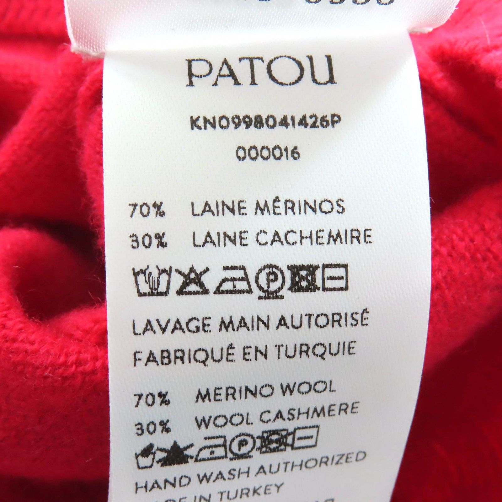 Other Other PATOU Logo Patch Knit Cropped Sweater Others Tops KN0998041426P DUTY FREE for USA Size ONE SIZE - 7 Thumbnail