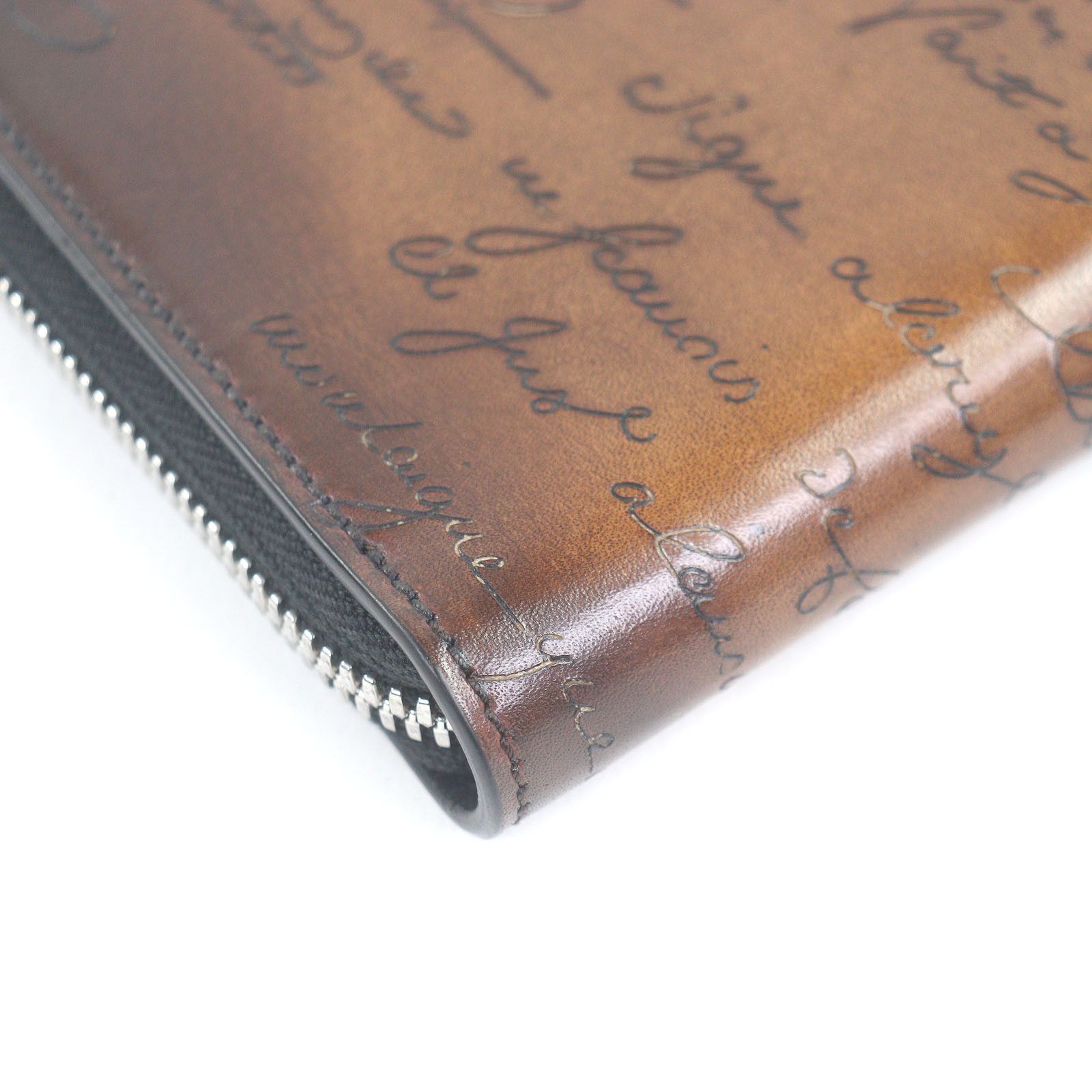 Other Other Berluti Itauba Calligraphy Script Long Zip Wallet Leather Long Wallet DUTY FREE for USA Size ONE SIZE - 5 Thumbnail