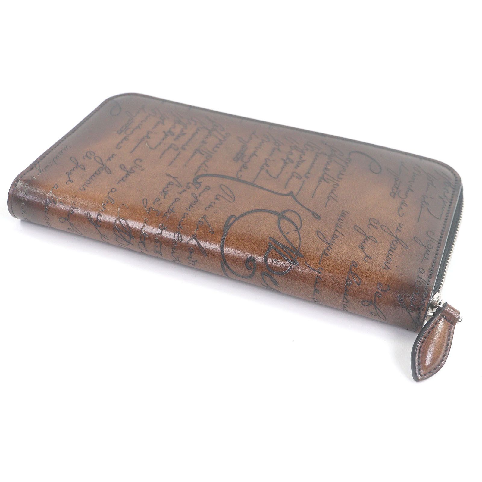 Other Other Berluti Itauba Calligraphy Script Long Zip Wallet Leather Long Wallet DUTY FREE for USA Size ONE SIZE - 4 Thumbnail