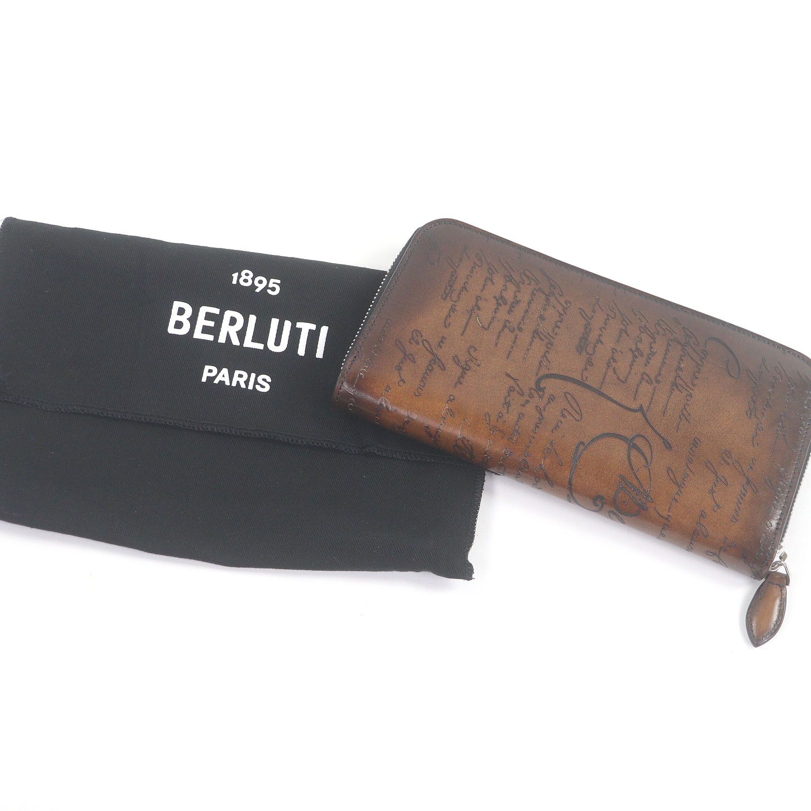 Other Other Berluti Itauba Calligraphy Script Long Zip Wallet Leather Long Wallet DUTY FREE for USA Size ONE SIZE - 2 Thumbnail