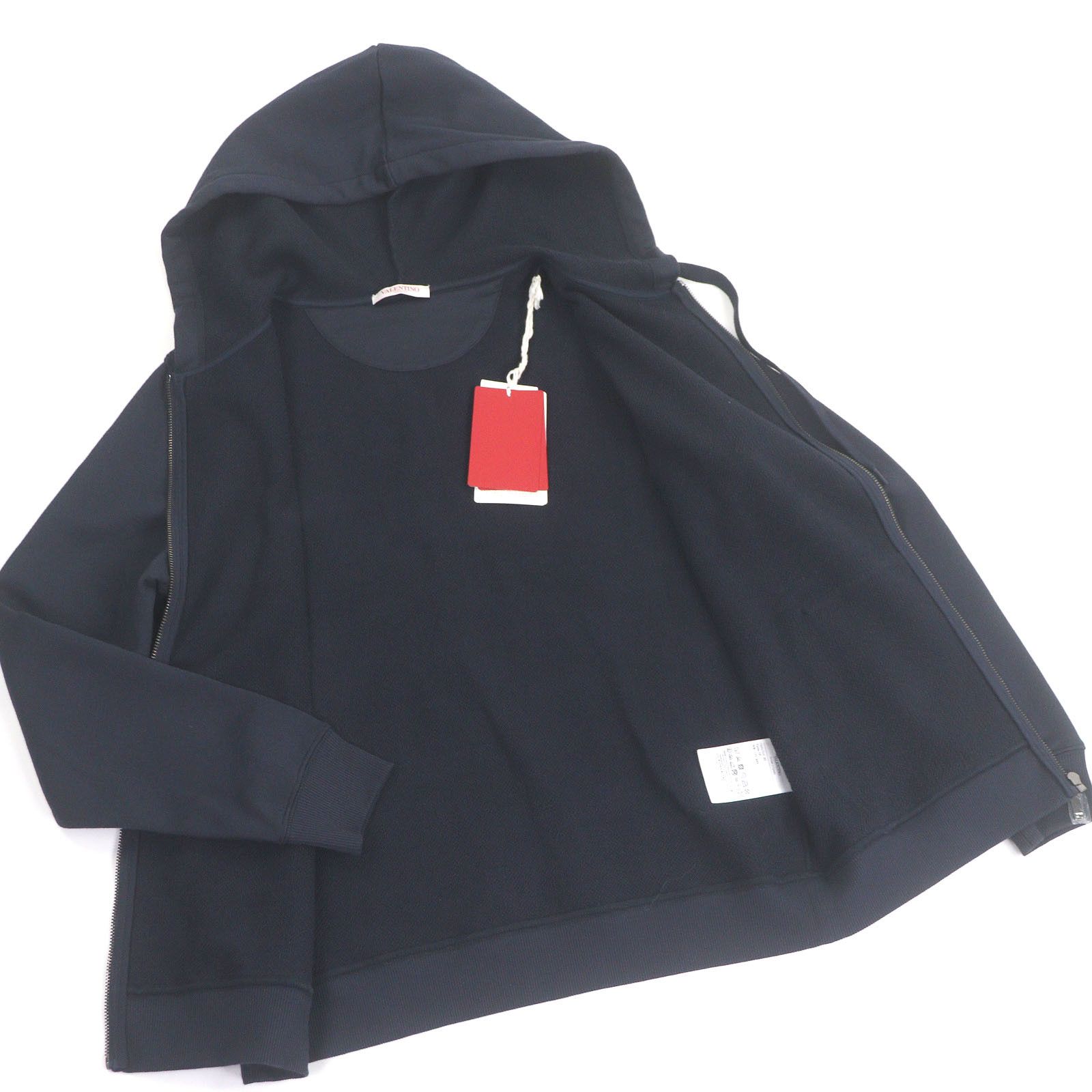 Valentino Valentino Valentino Logo print Cotton Hoodie Cotton Sweatshirts & Hoodies 5V3MF27QA8D DUTY FREE for USA Size ONE SIZE - 3 Thumbnail