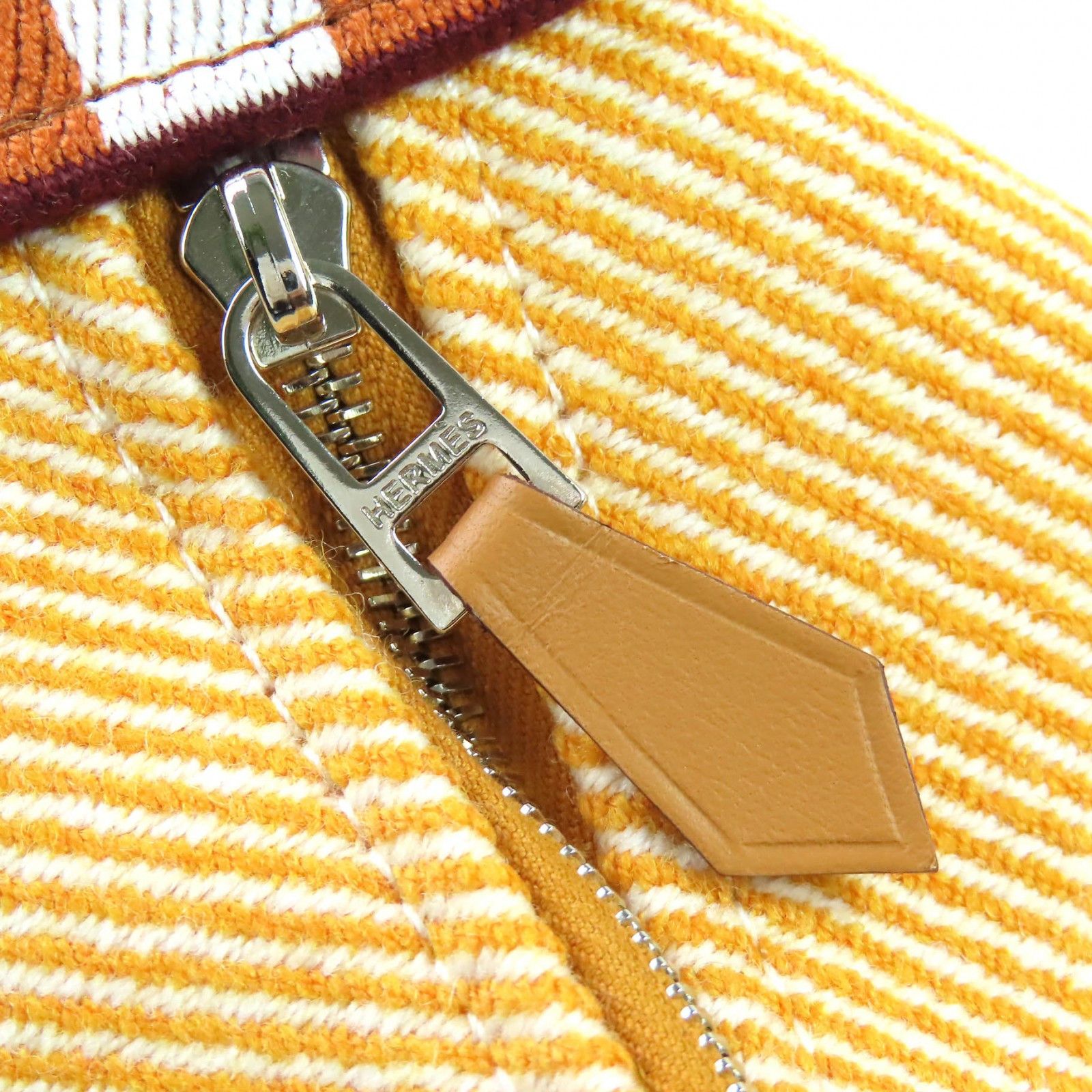 Hermes Hermes Hermès BRIDE-A-GM Canvas Handbag Cotton Vanity Bag DUTY FREE for USA Size ONE SIZE - 11 Thumbnail