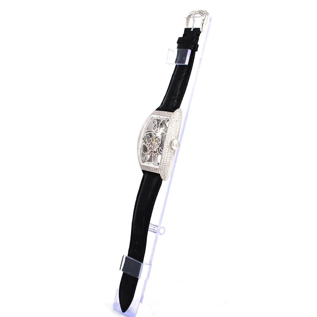 Other Other Franck Muller Vanguard 7 Days Power Reserve Skeleton White Gold Calfskin Other 8880BS6SQTD DUTY FREE for USA Size ONE SIZE - 2 Thumbnail
