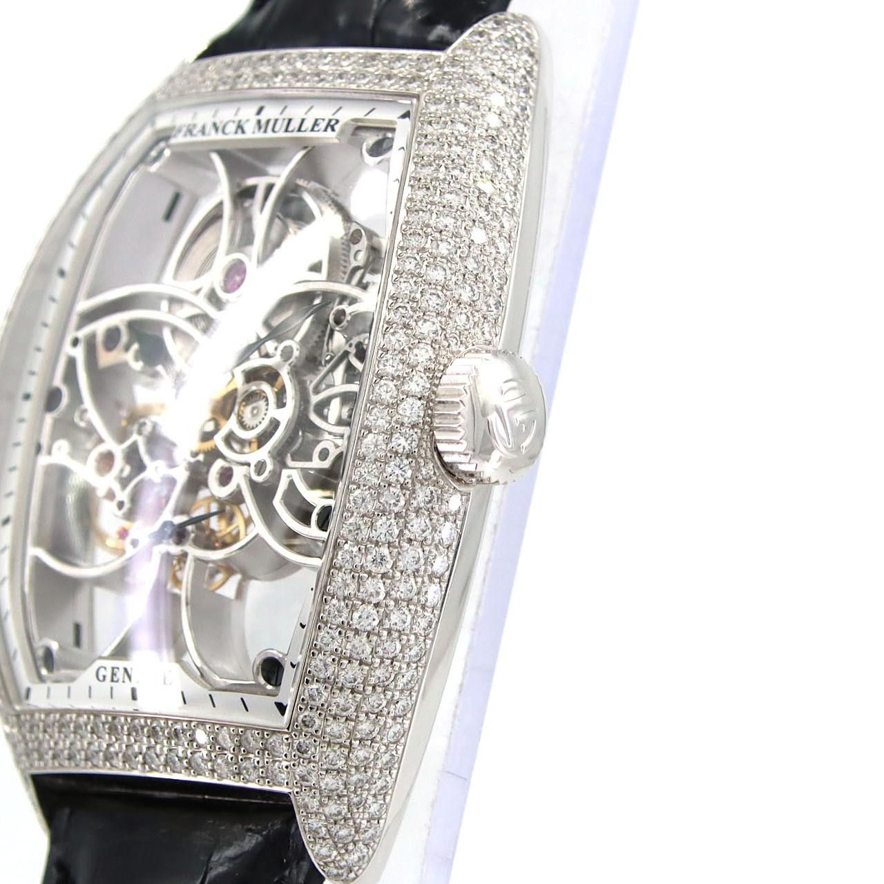 Other Other Franck Muller Vanguard 7 Days Power Reserve Skeleton White Gold Calfskin Other 8880BS6SQTD DUTY FREE for USA Size ONE SIZE - 3 Thumbnail