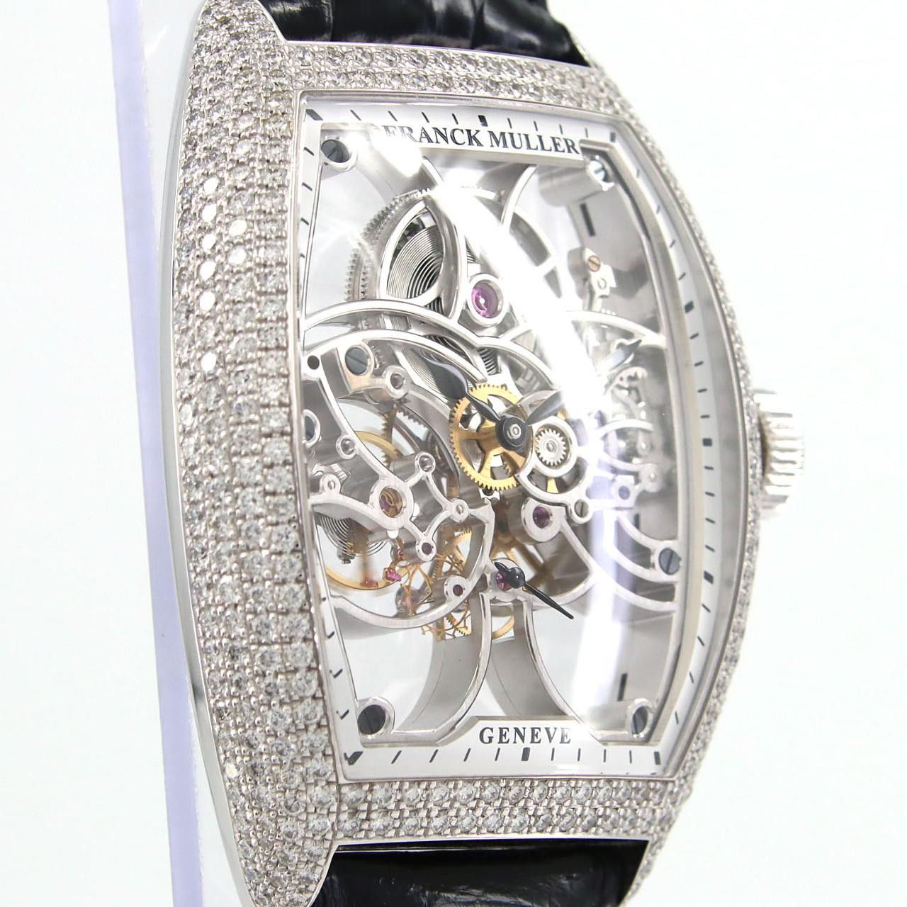 Other Other Franck Muller Vanguard 7 Days Power Reserve Skeleton White Gold Calfskin Other 8880BS6SQTD DUTY FREE for USA Size ONE SIZE - 5 Thumbnail