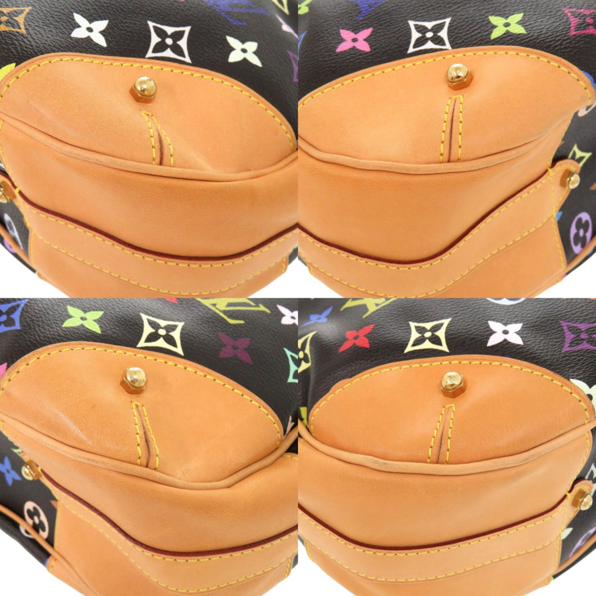 Louis Vuitton Like new Louis Vuitton Greta Monogram Multicolore M40196 Noir Shoulder Bag LV 1481 Size ONE SIZE - 4 Thumbnail