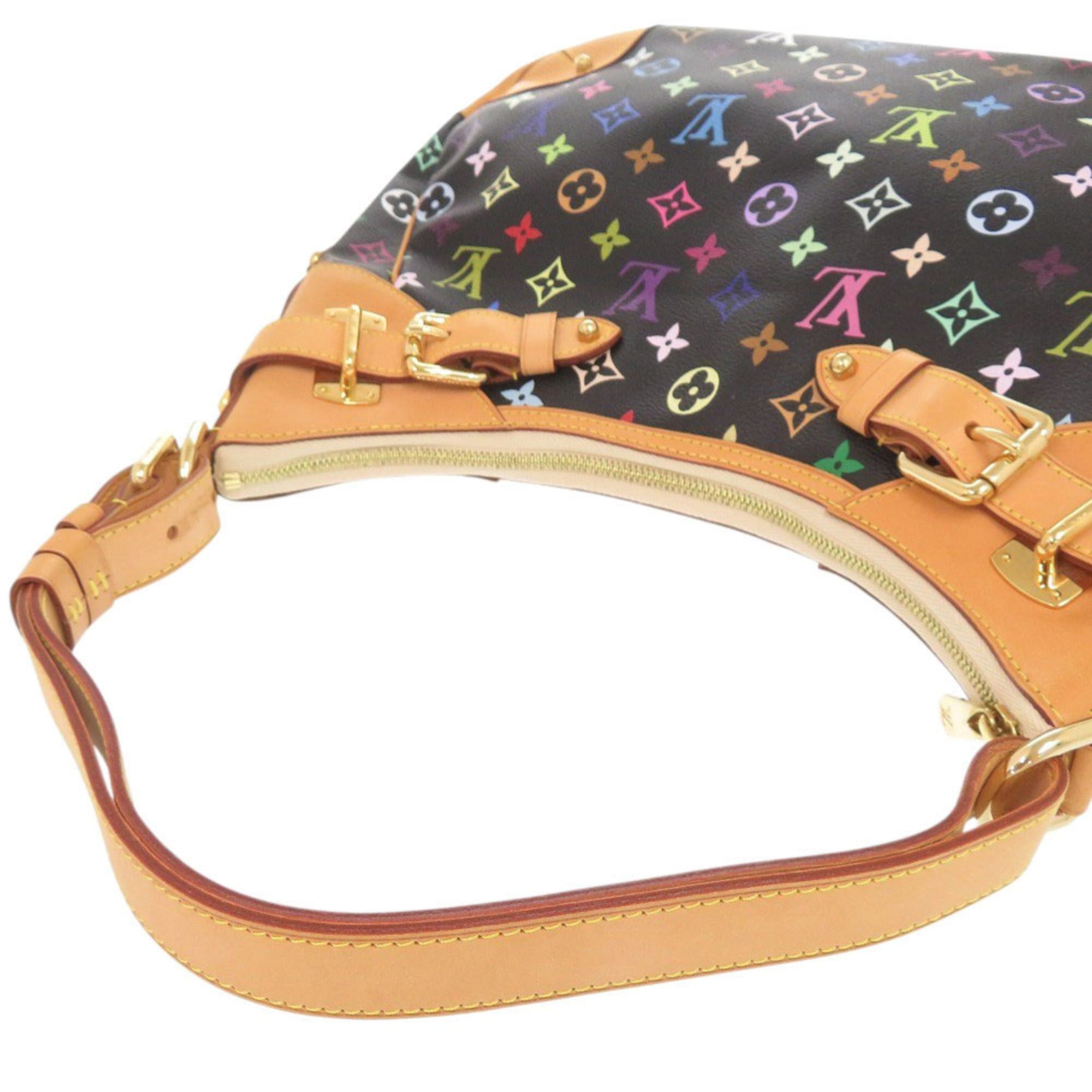 Louis Vuitton Like new Louis Vuitton Greta Monogram Multicolore M40196 Noir Shoulder Bag LV 1481 Size ONE SIZE - 5 Thumbnail
