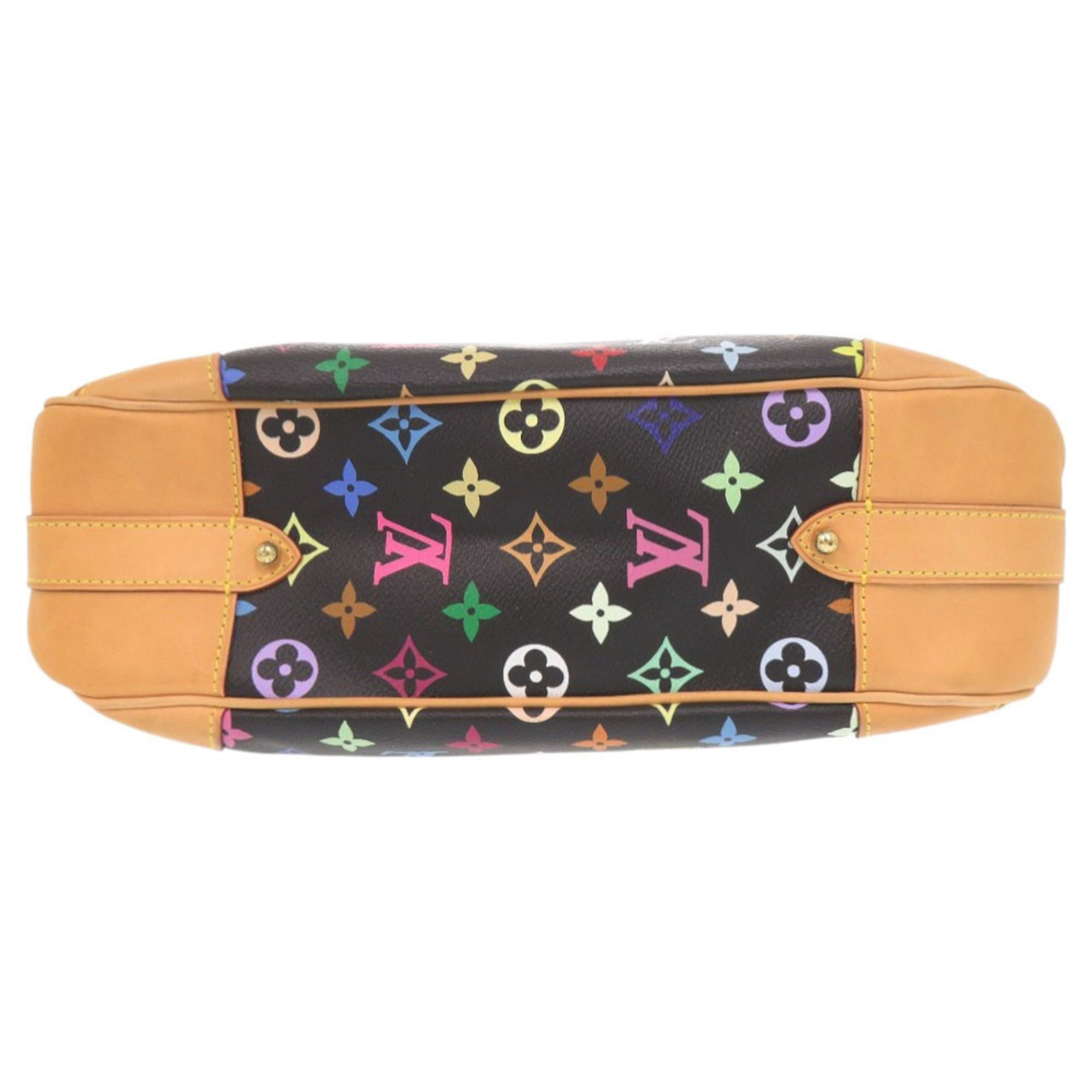Louis Vuitton Like new Louis Vuitton Greta Monogram Multicolore M40196 Noir Shoulder Bag LV 1481 Size ONE SIZE - 3 Thumbnail