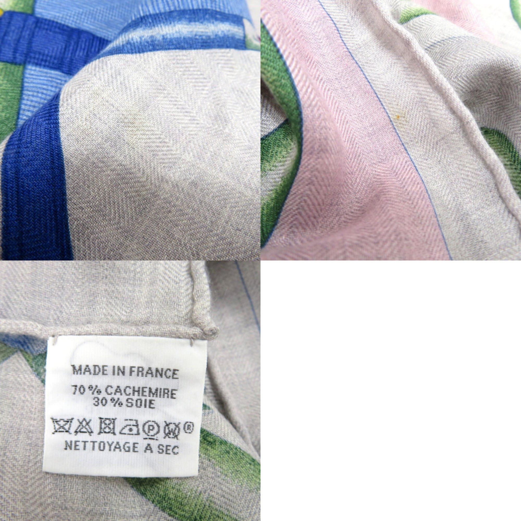 Hermes Hermes Excellent condition Hermès Carré 140 Jean PARCOURS SANS FAUTE (Parcours Saint Fort) perfect course cashmere and silk 0290 Size ONE SIZE - 10 Thumbnail