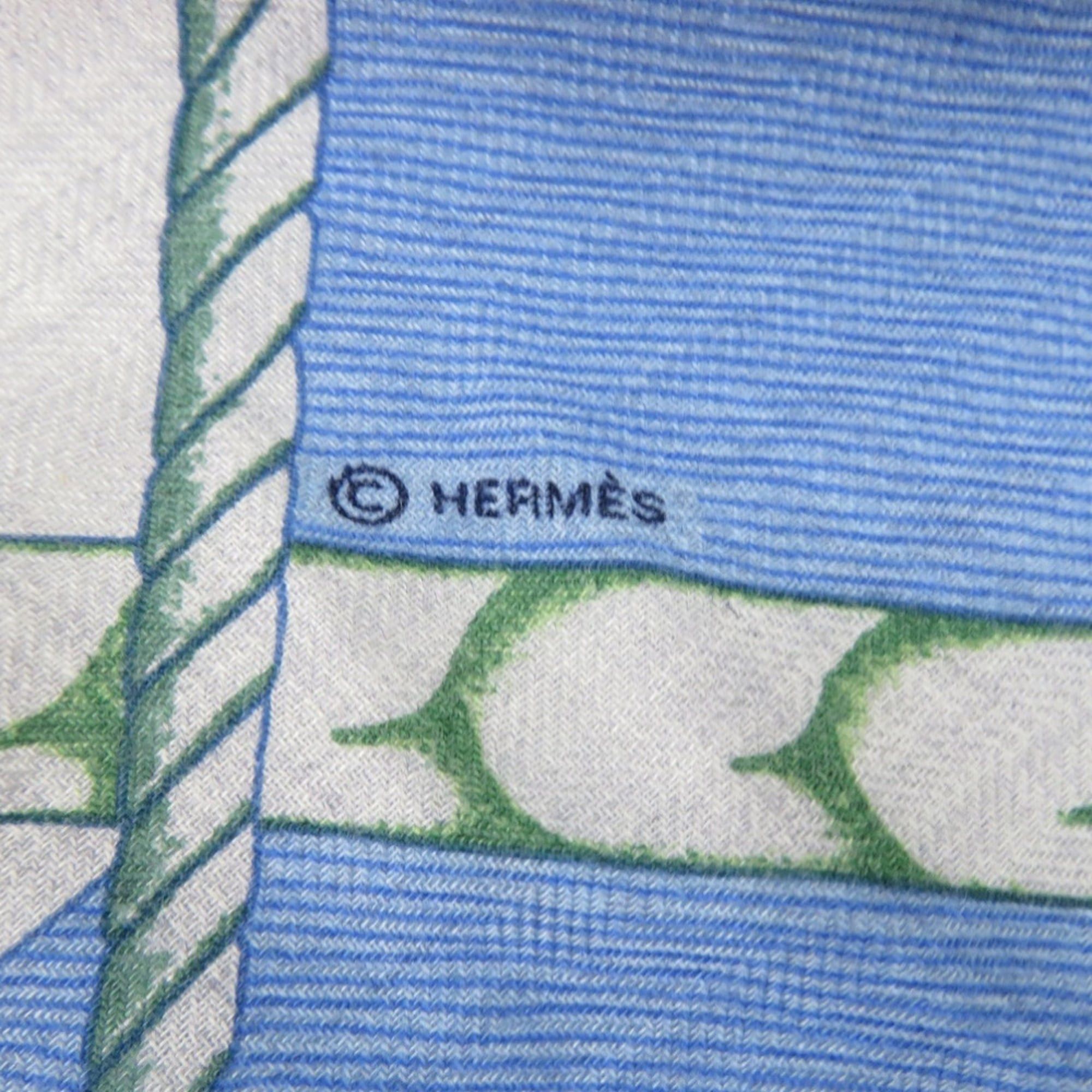 Hermes Hermes Excellent condition Hermès Carré 140 Jean PARCOURS SANS FAUTE (Parcours Saint Fort) perfect course cashmere and silk 0290 Size ONE SIZE - 6 Thumbnail