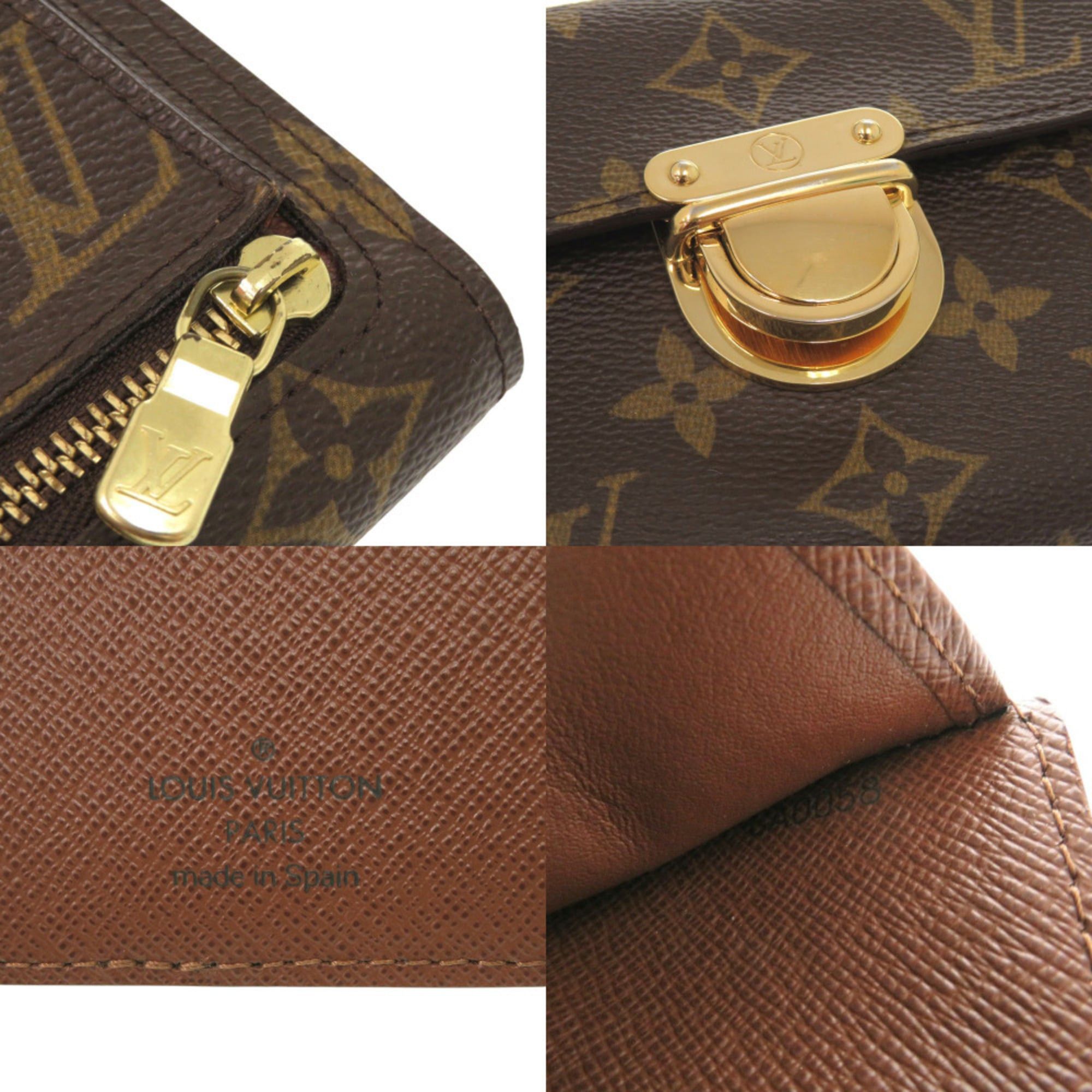 Louis Vuitton Louis Vuitton Koala Monogram Portefeuille M58013 Canvas Brown Tri-fold Wallet LV 0269 Size ONE SIZE - 7 Thumbnail