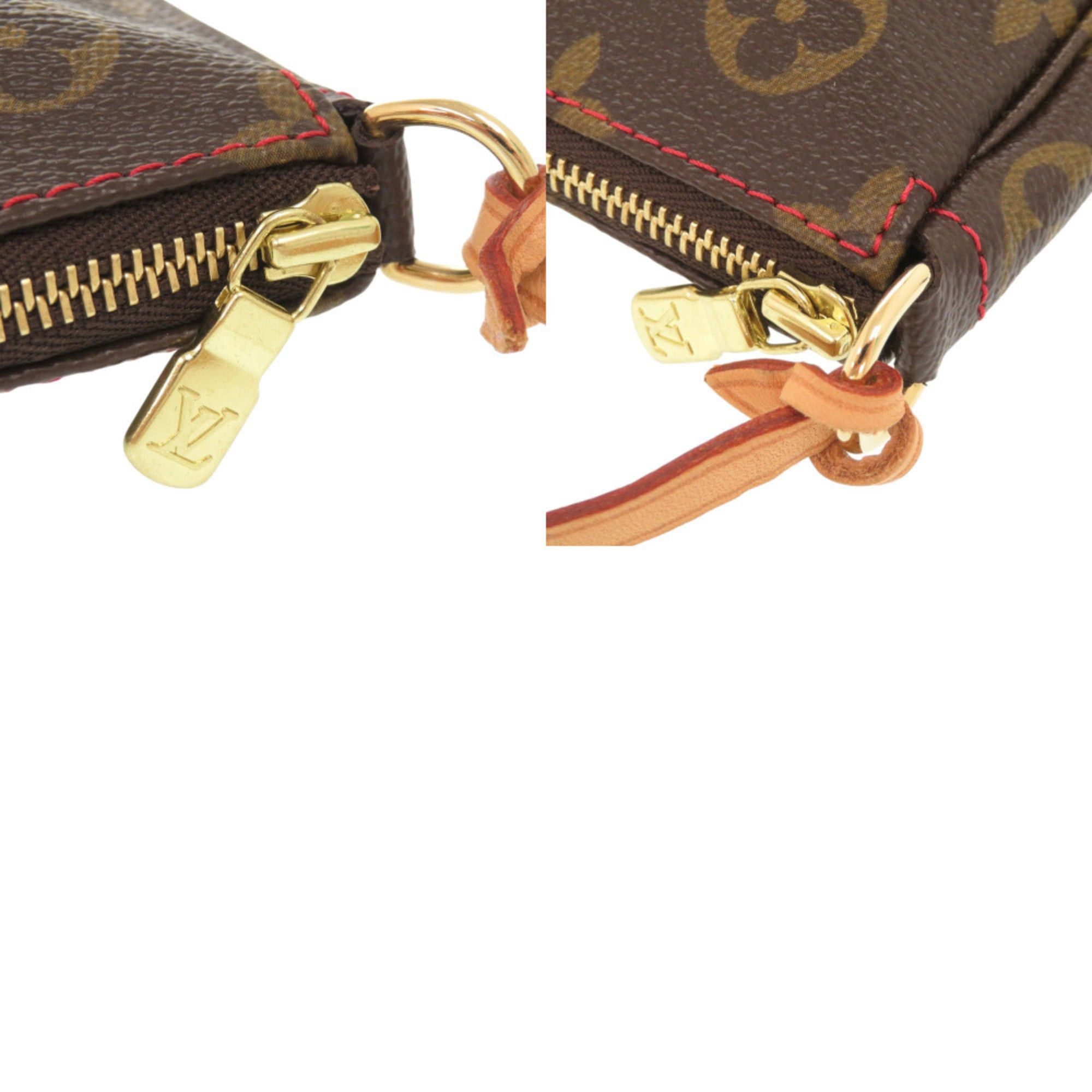 Louis Vuitton Like new Louis Vuitton x Takashi Murakami Pochette Accessoires Monogram Cherry M95008 Brown Pouch LV 1481 Size ONE SIZE - 9 Thumbnail