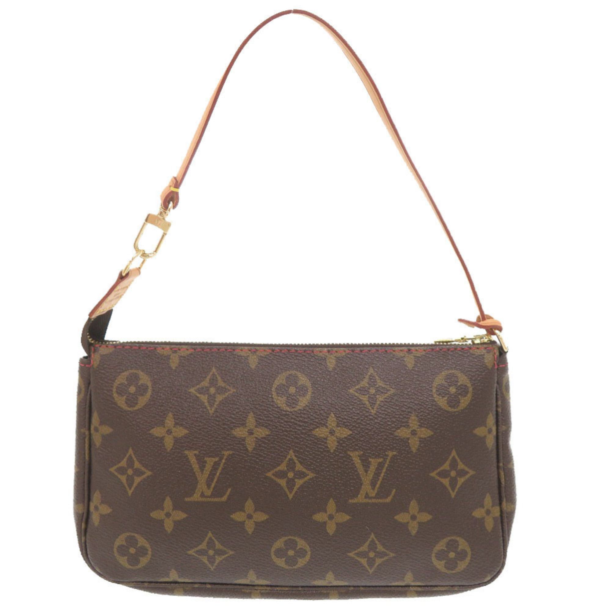 Louis Vuitton Like new Louis Vuitton x Takashi Murakami Pochette Accessoires Monogram Cherry M95008 Brown Pouch LV 1481 Size ONE SIZE - 2 Thumbnail