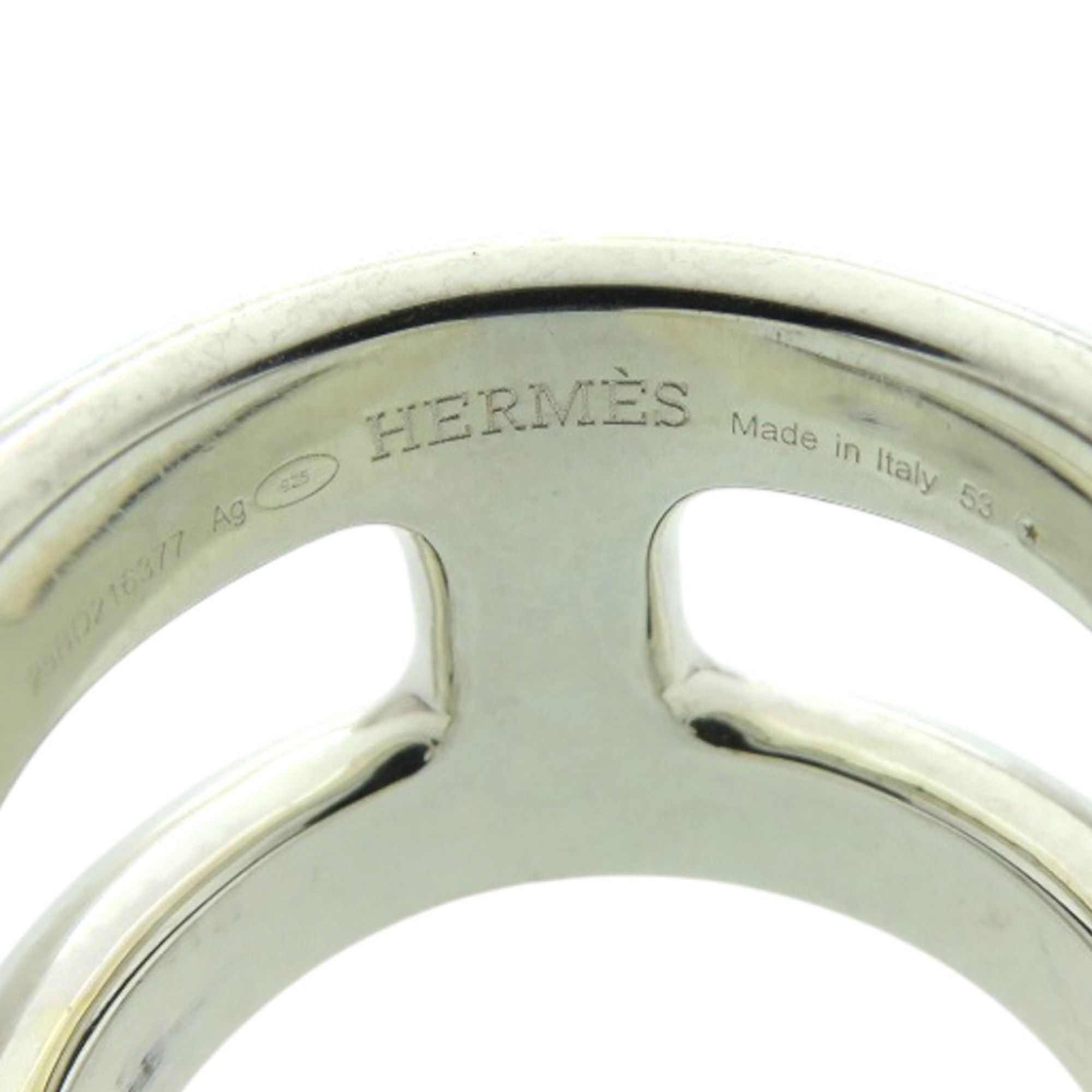 Hermes Hermes Excellent condition Hermès Osmos PM 53 25BD216377 925 silver ring (approx. 0317) Size ONE SIZE - 4 Thumbnail