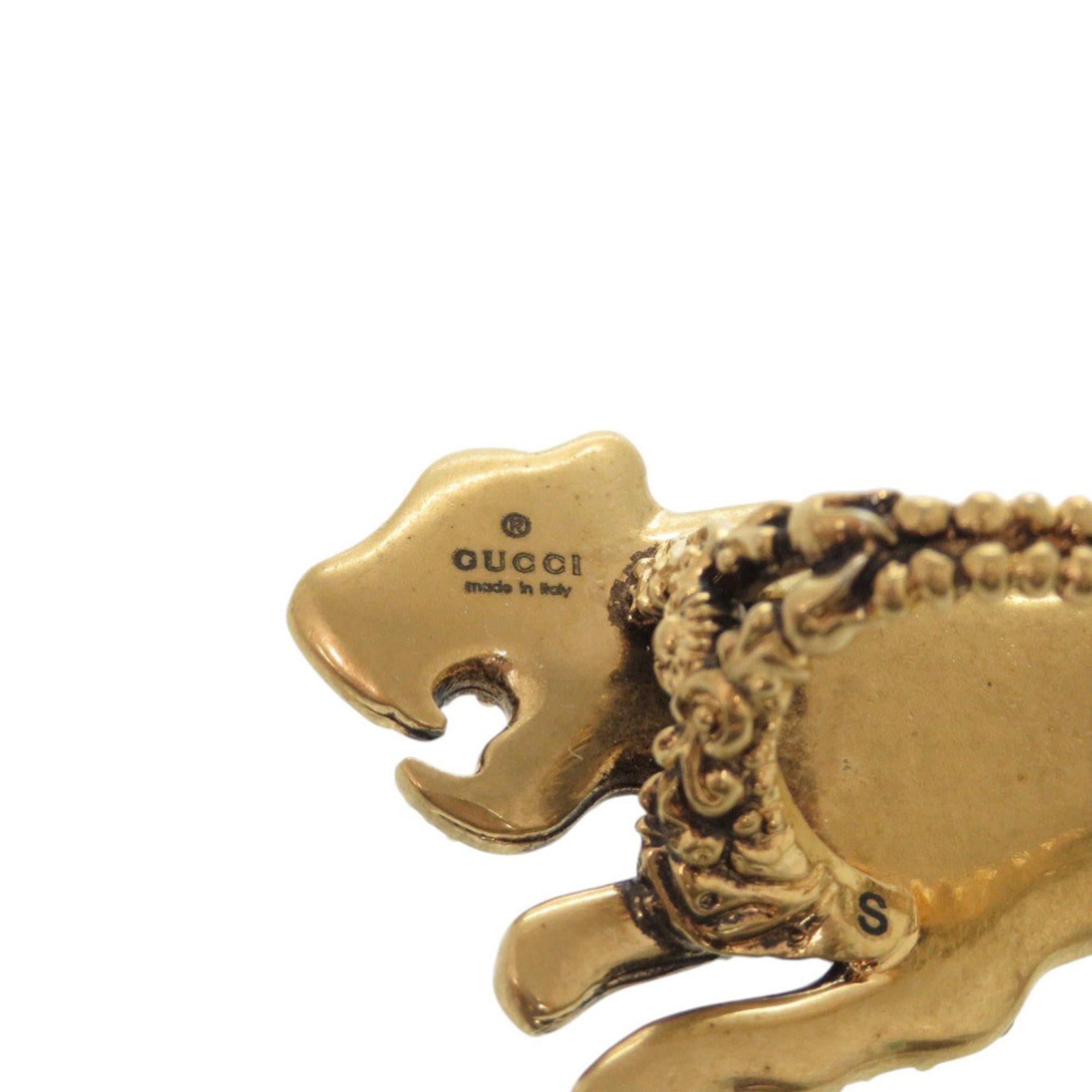 Gucci Excellent condition Gucci double finger ring, panther metal, rhinestones and gold, 1001 Size ONE SIZE - 3 Thumbnail