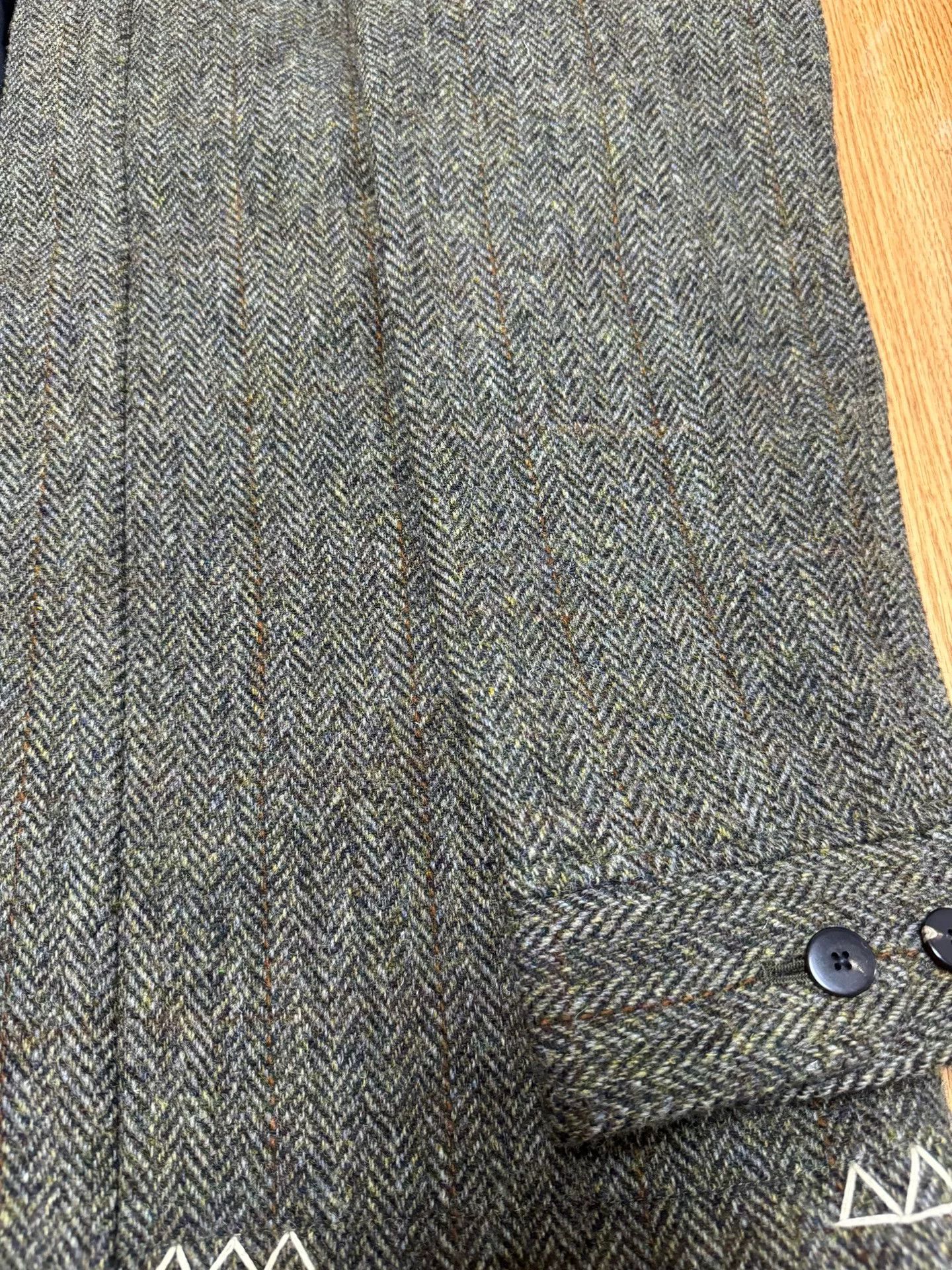 Visvim visvim harris tweed sanjuro jacket olive Size US L / EU 52-54 / 3 - 2 Thumbnail