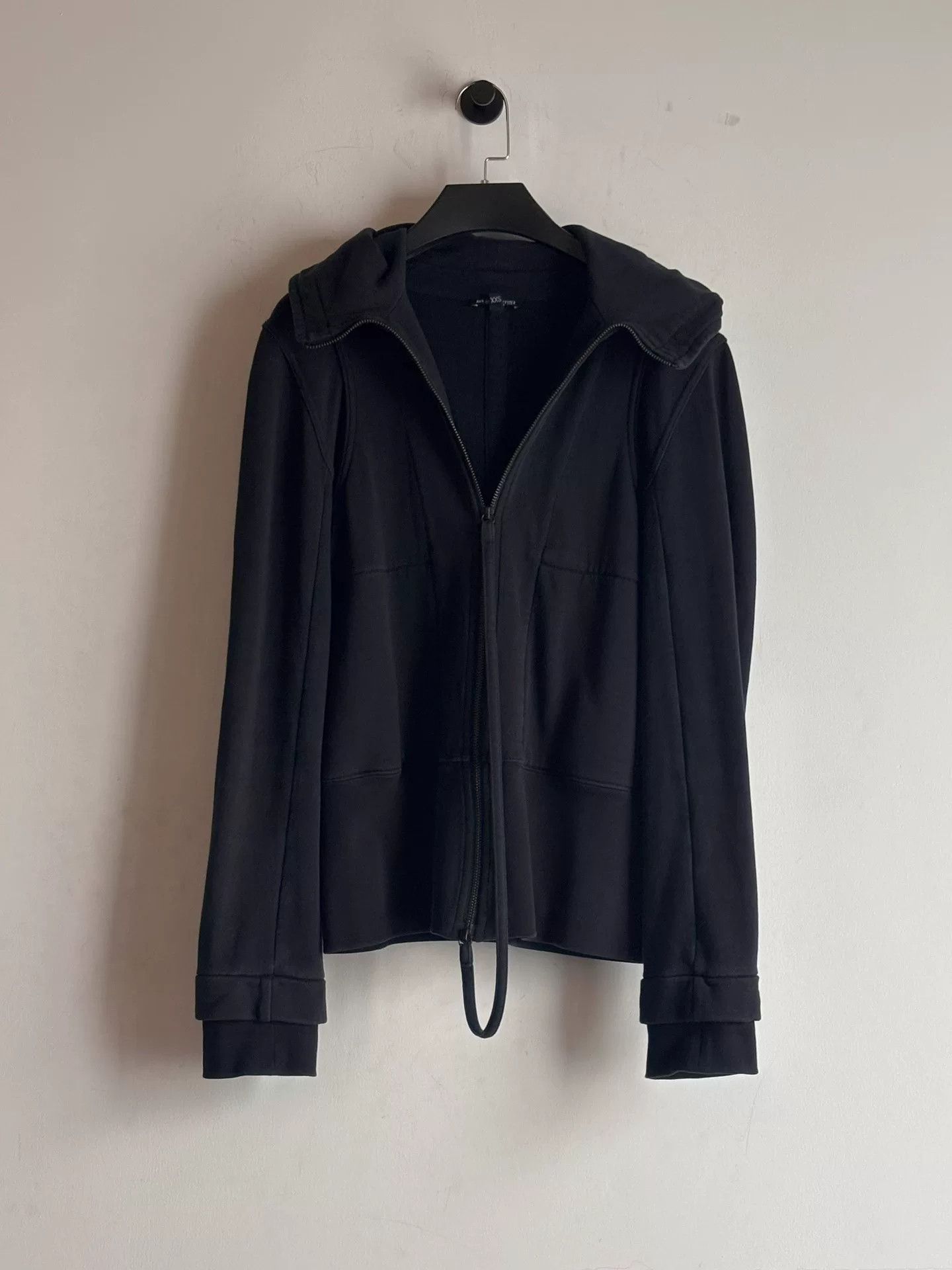 Ann Demeulemeester black tailored zip-up sweatshirt Size XXS / US 00 / IT 34 - 2 Thumbnail