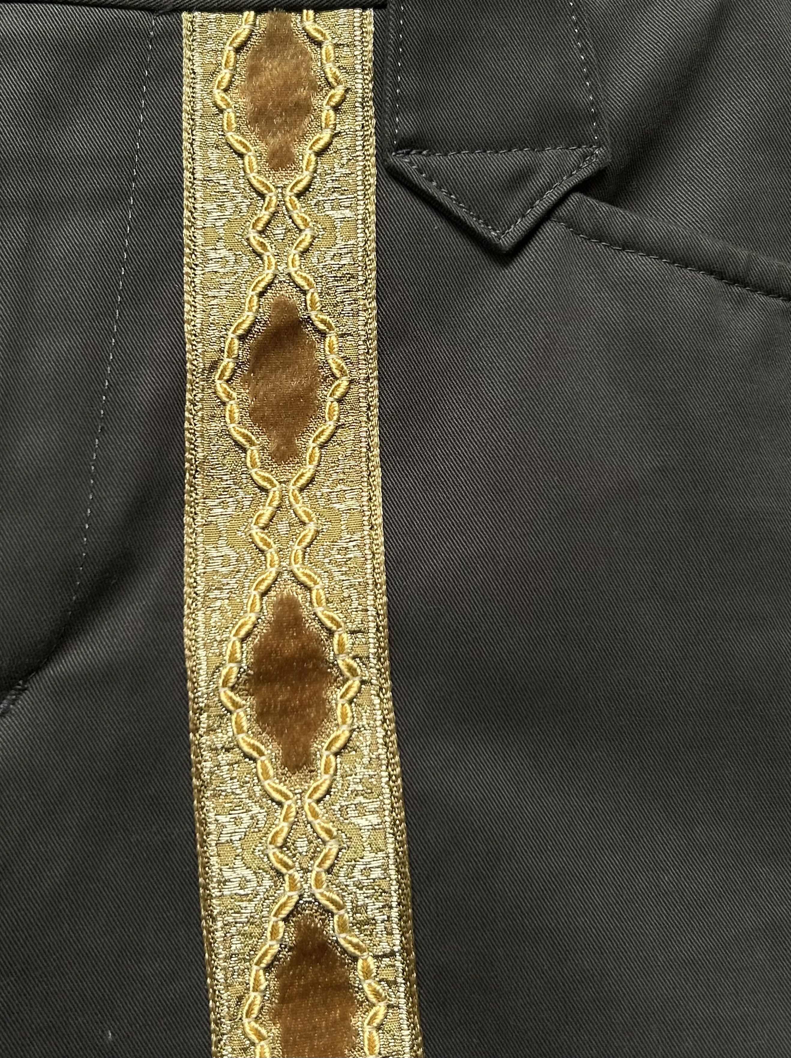 Number (N)ine embroidered shorts with gold trim Size US 30 / EU 46 - 7 Thumbnail