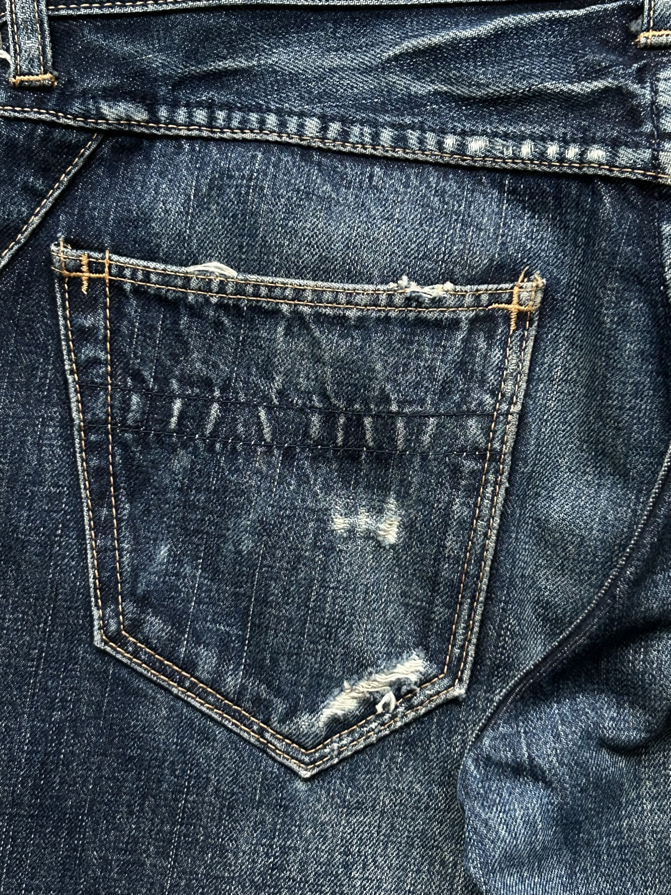 Number (N)ine distressed washed denim pants by number nine Size US 30 / EU 46 - 7 Thumbnail