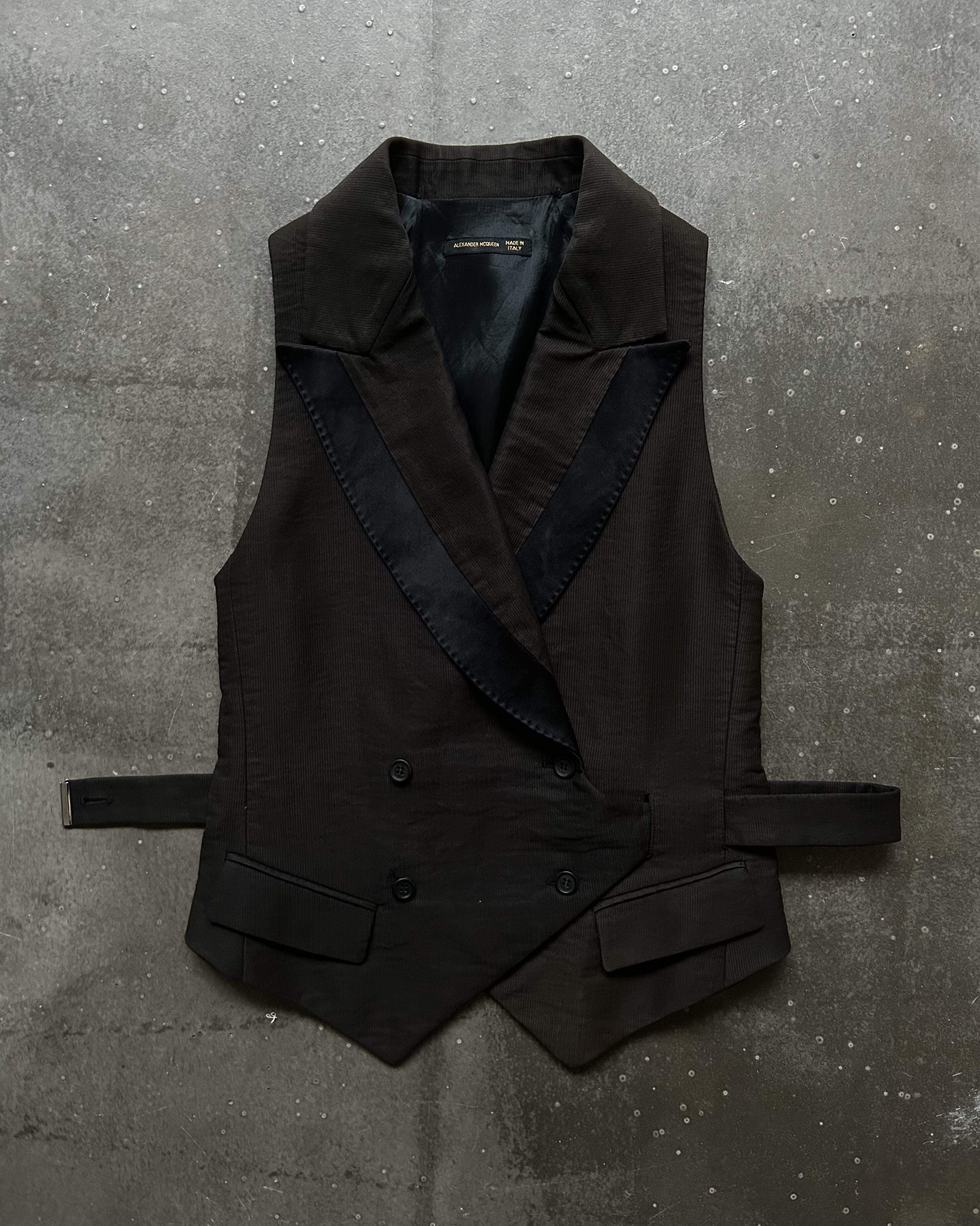 Alexander McQueen Alexander McQueen 2001aw Black Vest Size US L / EU 52-54 / 3 - 3 Thumbnail
