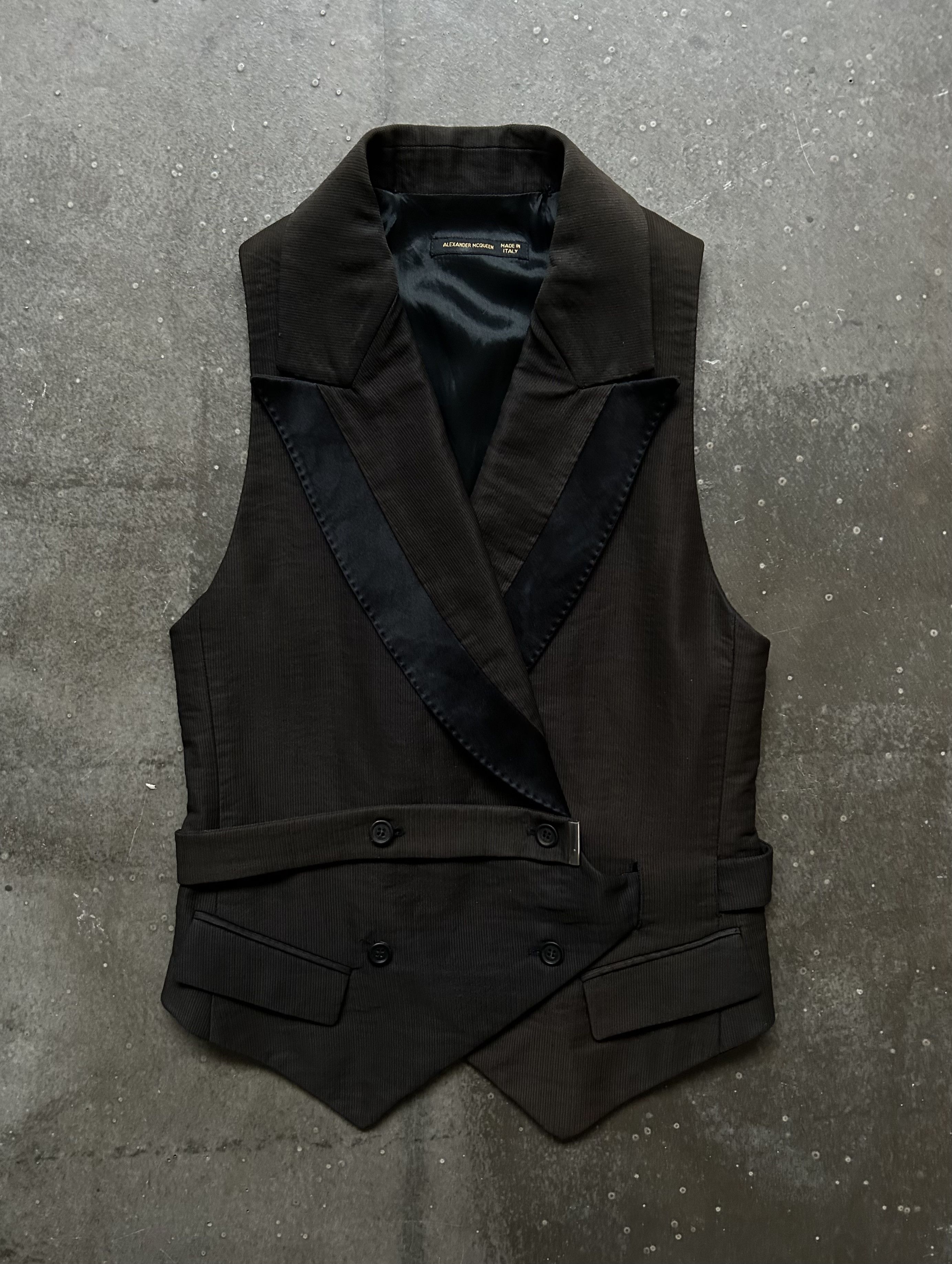 Alexander McQueen Alexander McQueen 2001aw Black Vest Size US L / EU 52-54 / 3 - 2 Thumbnail