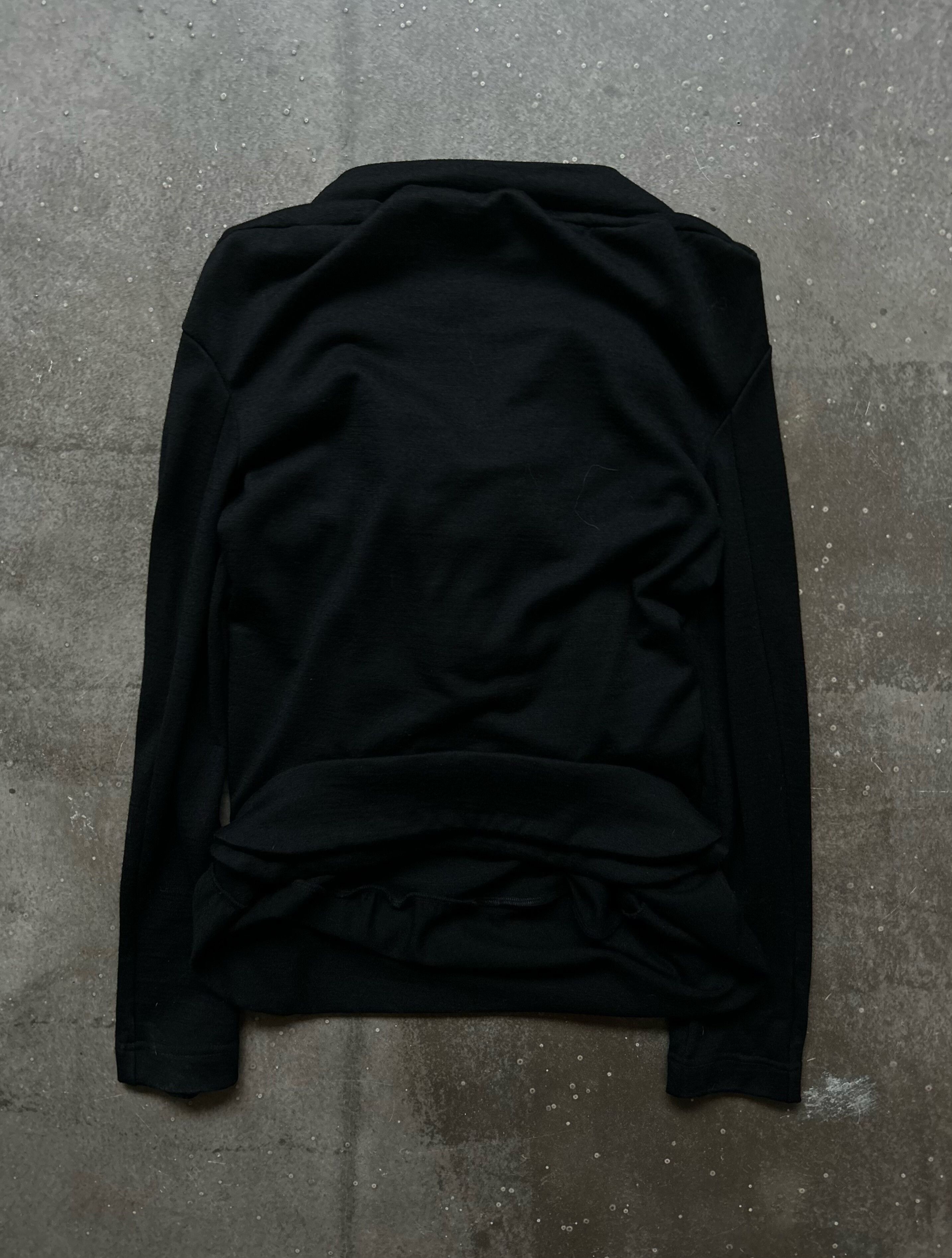 Junya Watanabe junya watanabe unique black long sleeve top Size US M / EU 48-50 / 2 - 2 Thumbnail