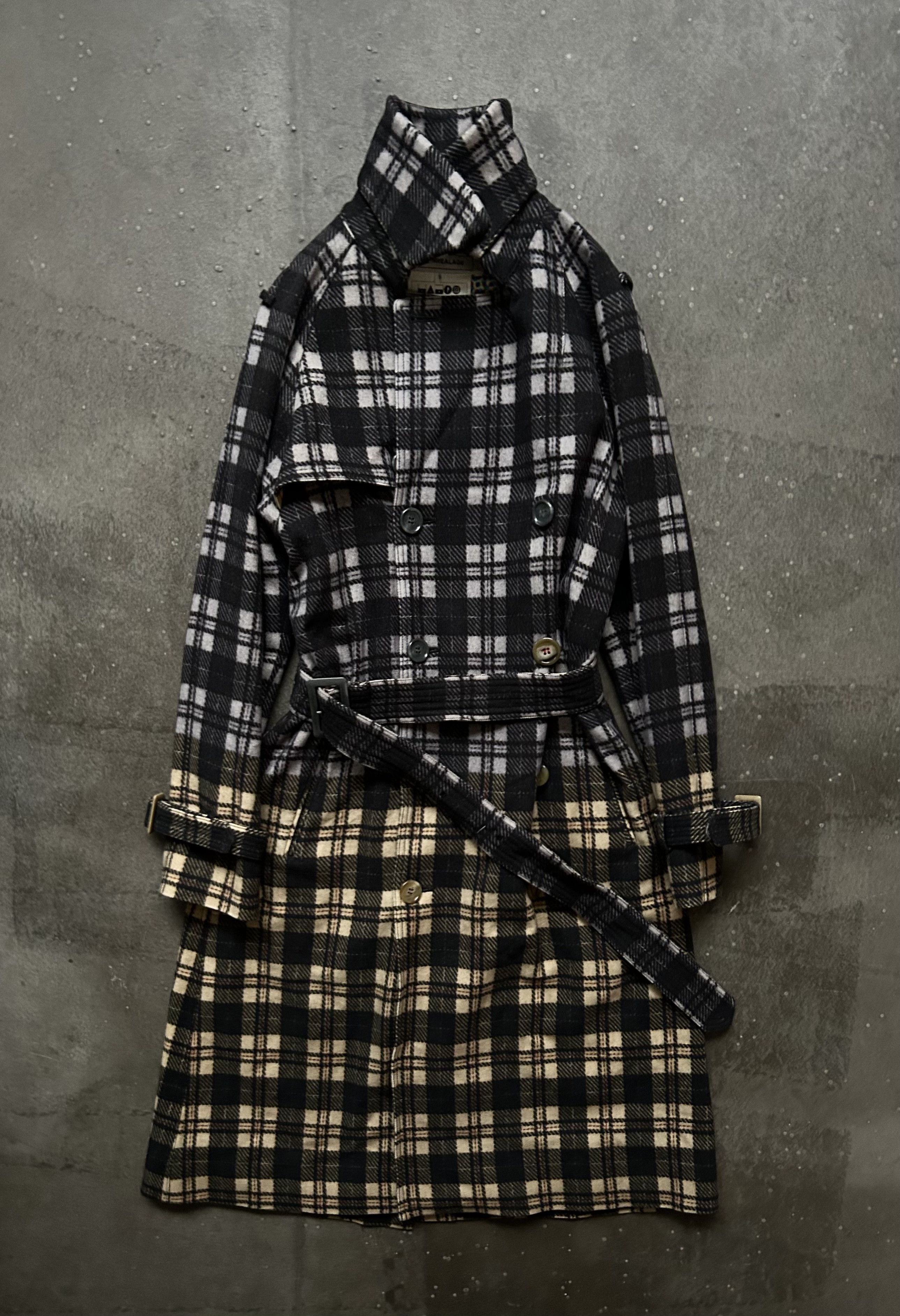 ANREALAGE multicolor check patterned trench coat Size M / US 6-8 / IT 42-44 - 2 Thumbnail