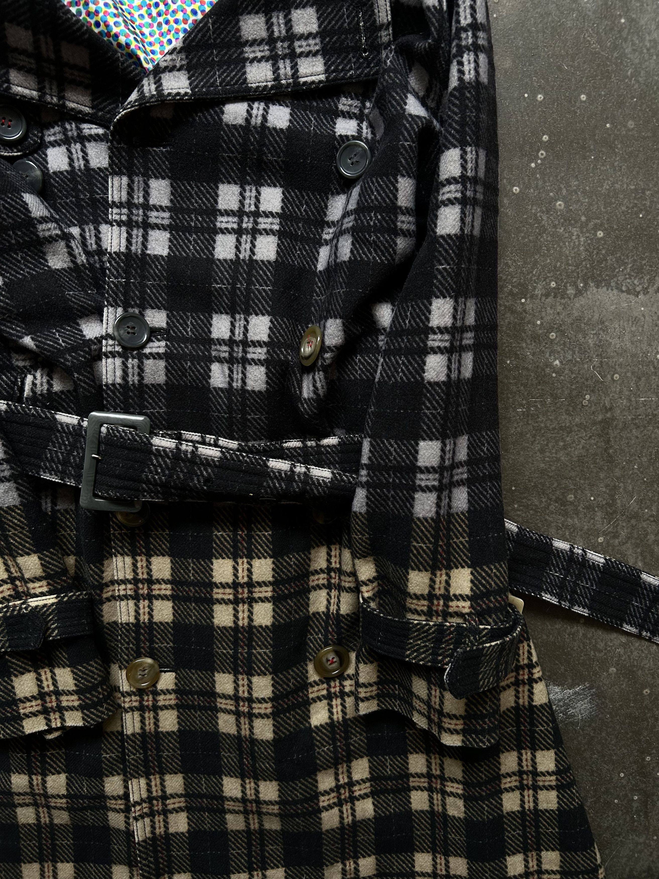 ANREALAGE multicolor check patterned trench coat Size M / US 6-8 / IT 42-44 - 3 Thumbnail