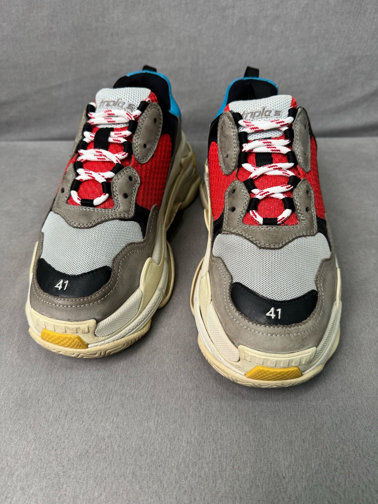Balenciaga Balenciaga TripleS Red and Blue Sneakers Size 41 Size US 8 / EU 41 - 3 Thumbnail