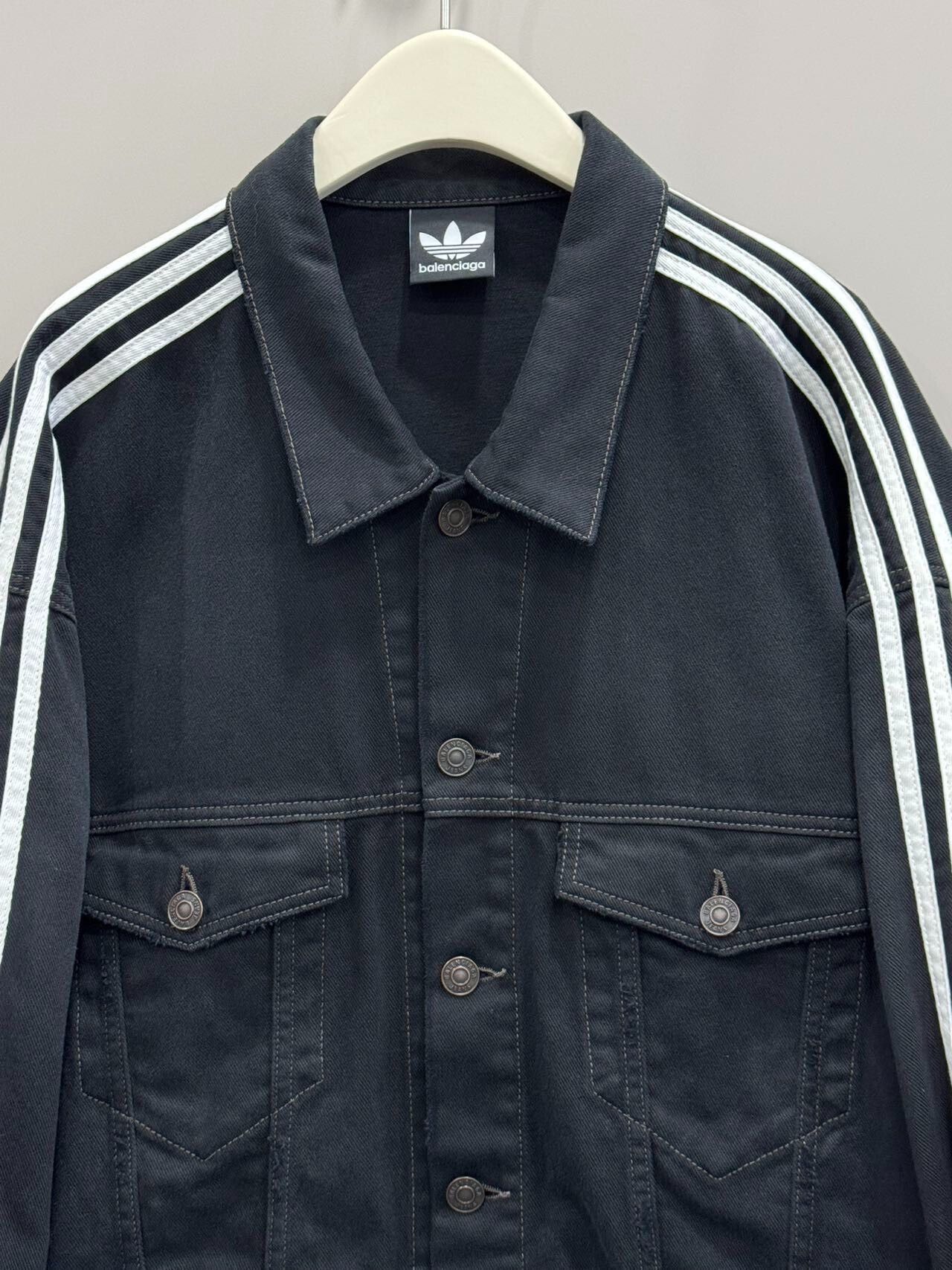 Balenciaga balenciaga adidas denim jacket size 2 Size US M / EU 48-50 / 2 - 3 Thumbnail