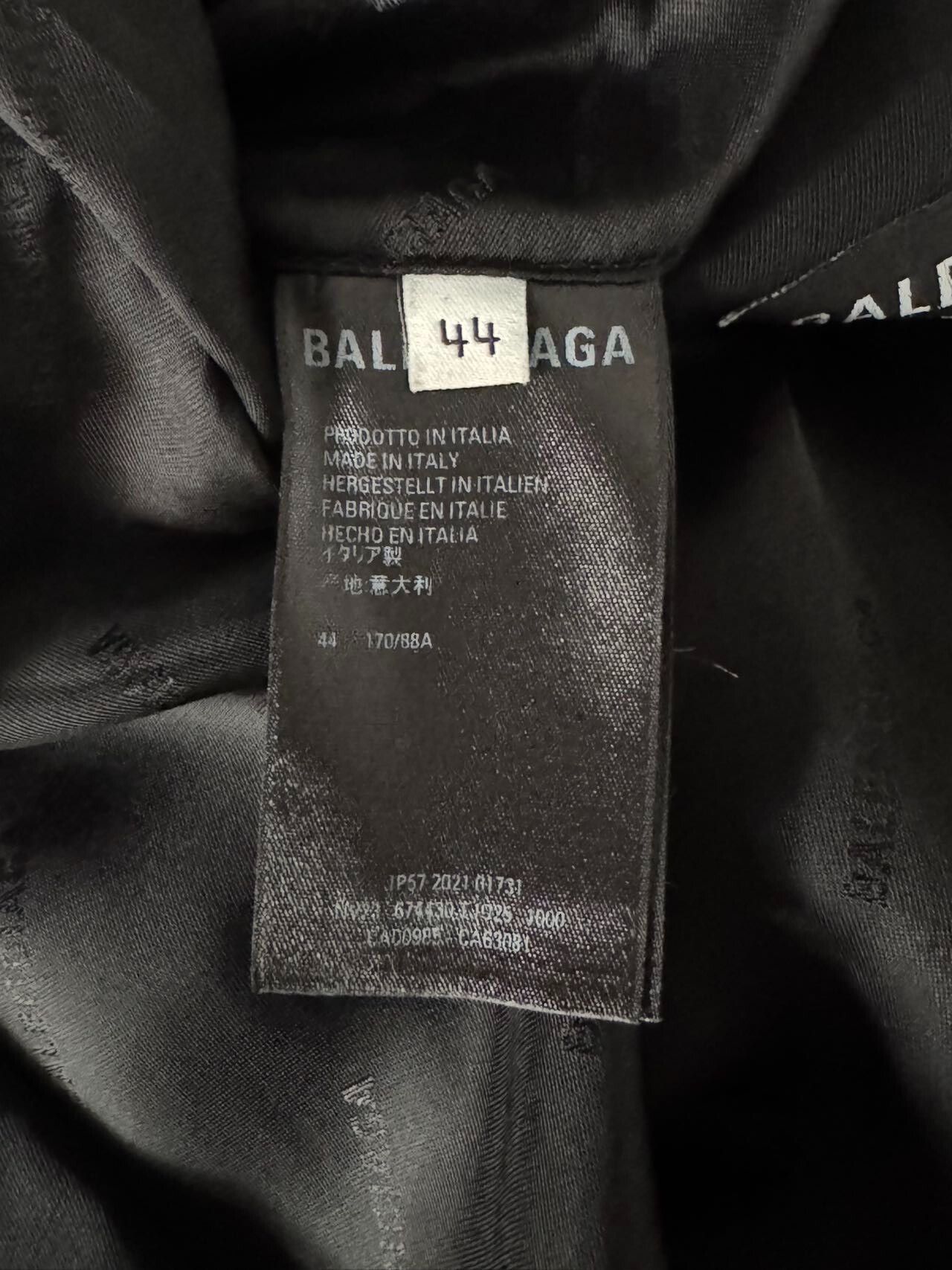 Balenciaga Balenciaga Men’s Blazer with Badge Size US L / EU 52-54 / 3 - 8 Thumbnail