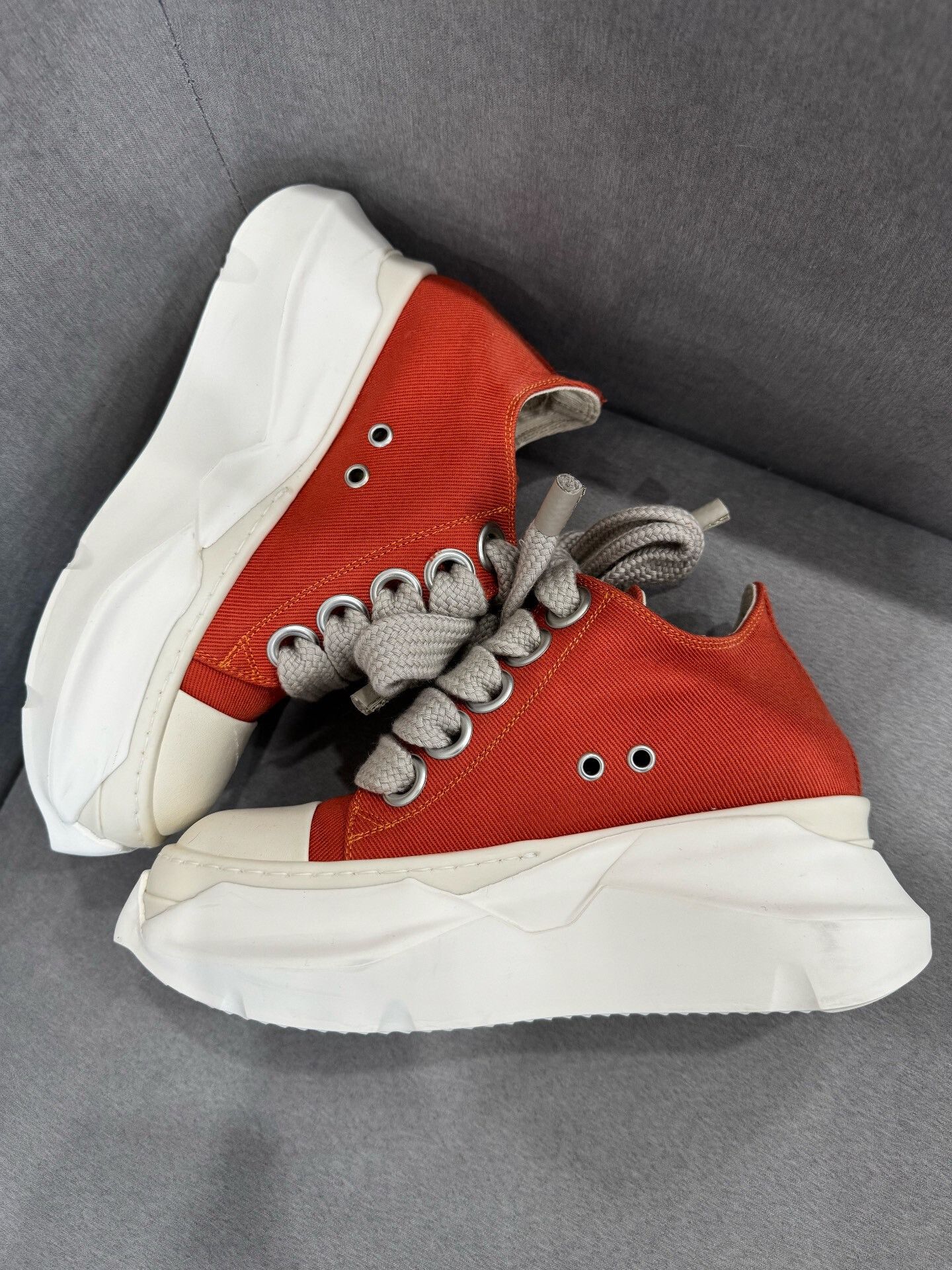 Converse Rick Owens Orange Tank Bottom Sneakers Size US 6 / IT 36 - 4 Thumbnail