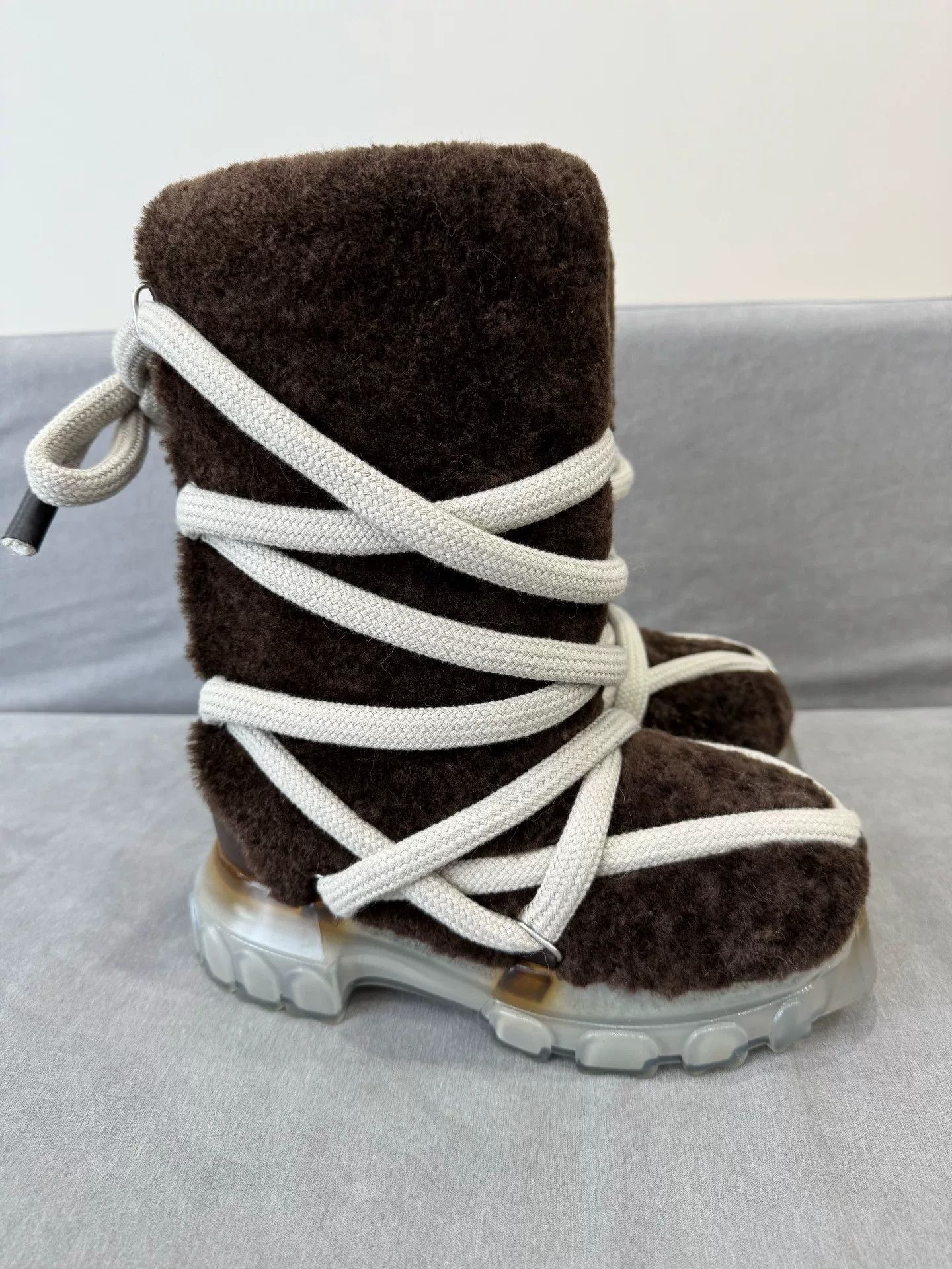 Rick Owens rick owens plush brown snow boots Size US 6 / IT 36 - 2 Thumbnail