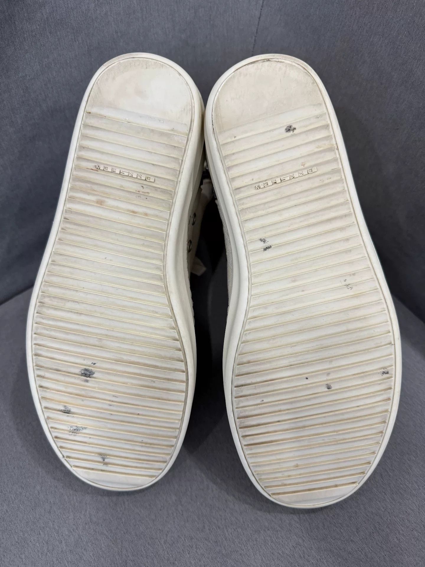 Converse Rick Owens White Canvas High-Top Sneakers Size US 9 / EU 42 - 7 Thumbnail