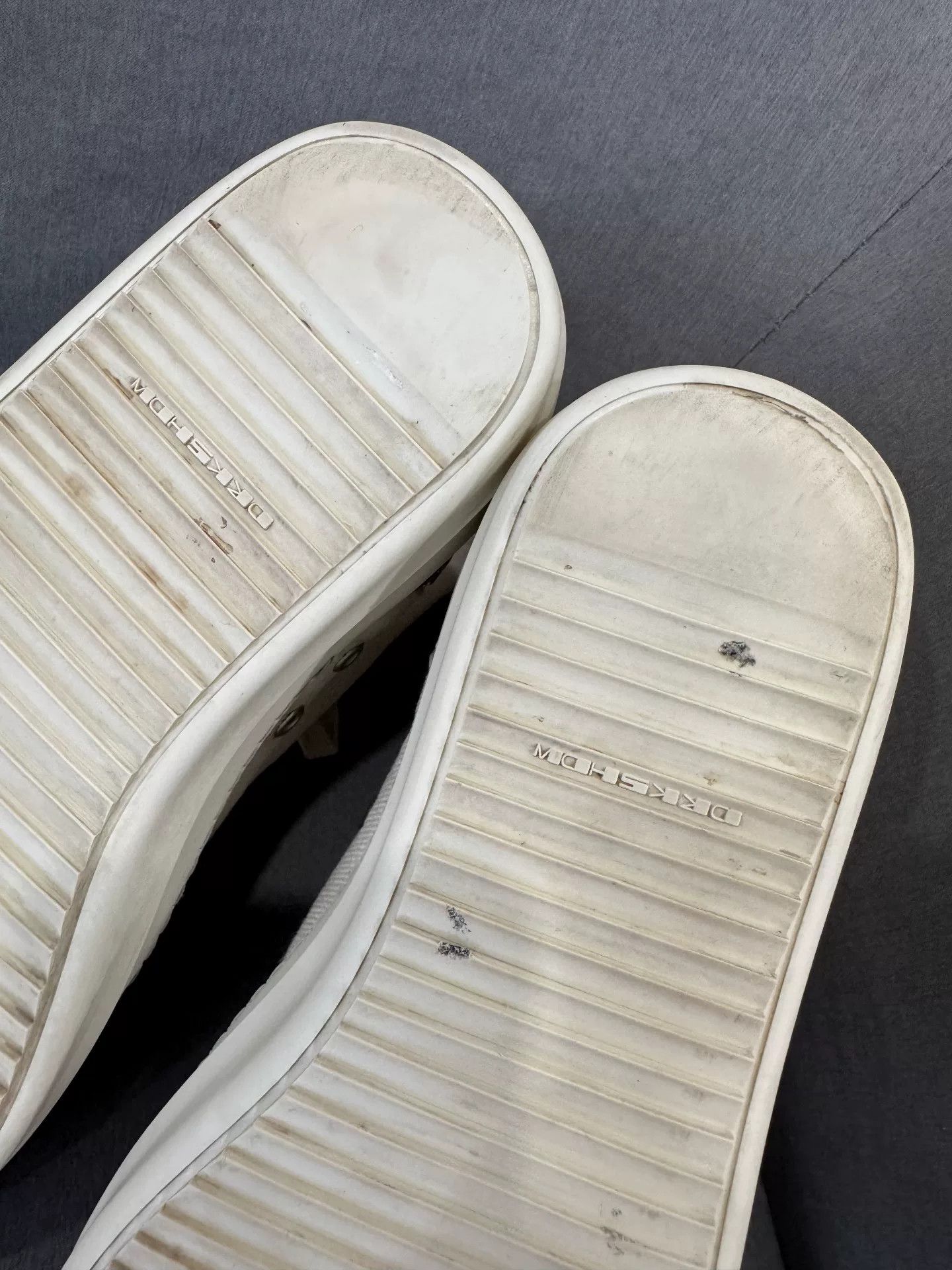 Converse Rick Owens White Canvas High-Top Sneakers Size US 9 / EU 42 - 9 Thumbnail